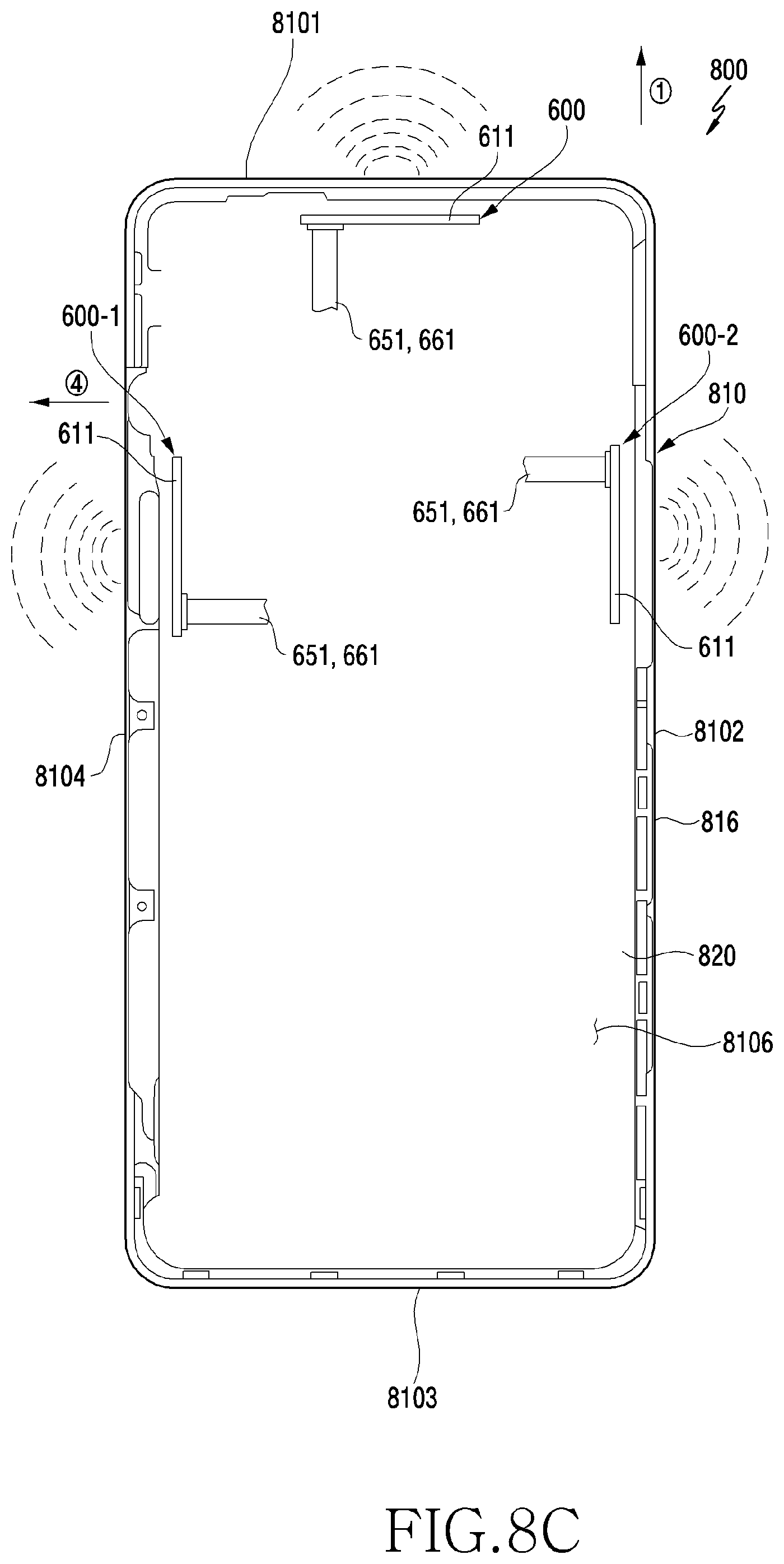 Patent US12315988 Figure 14 – Arrangement structure for communication device and electronic device including the same