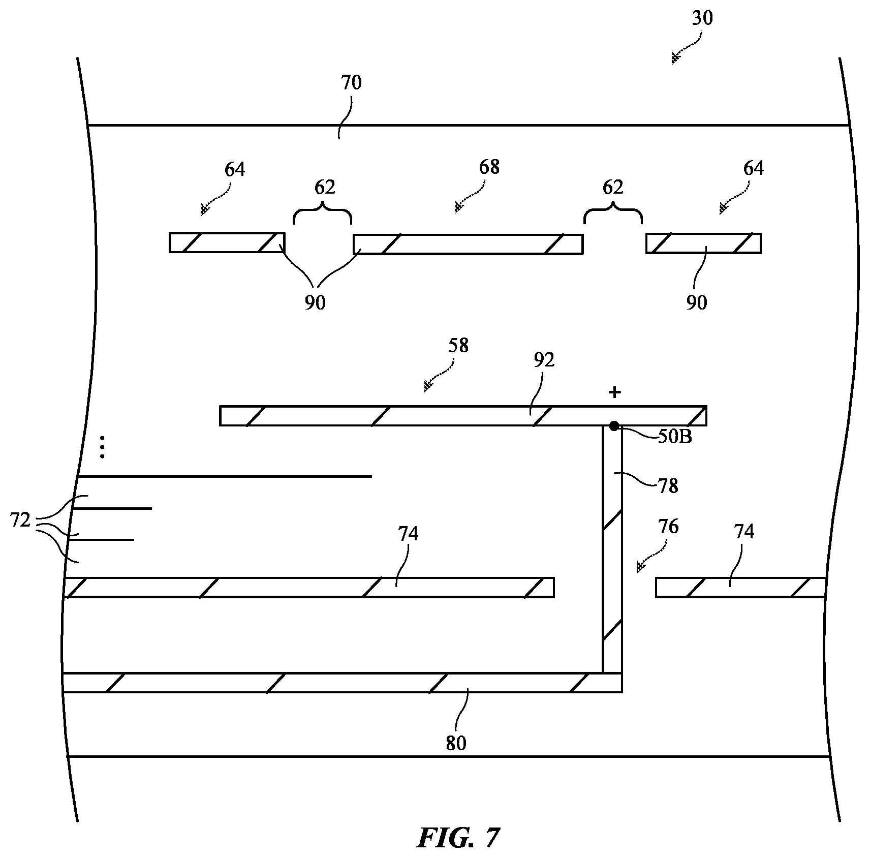 Patent US12315998 Figure 7 – Electronic devices having multilayer millimeter wave antennas
