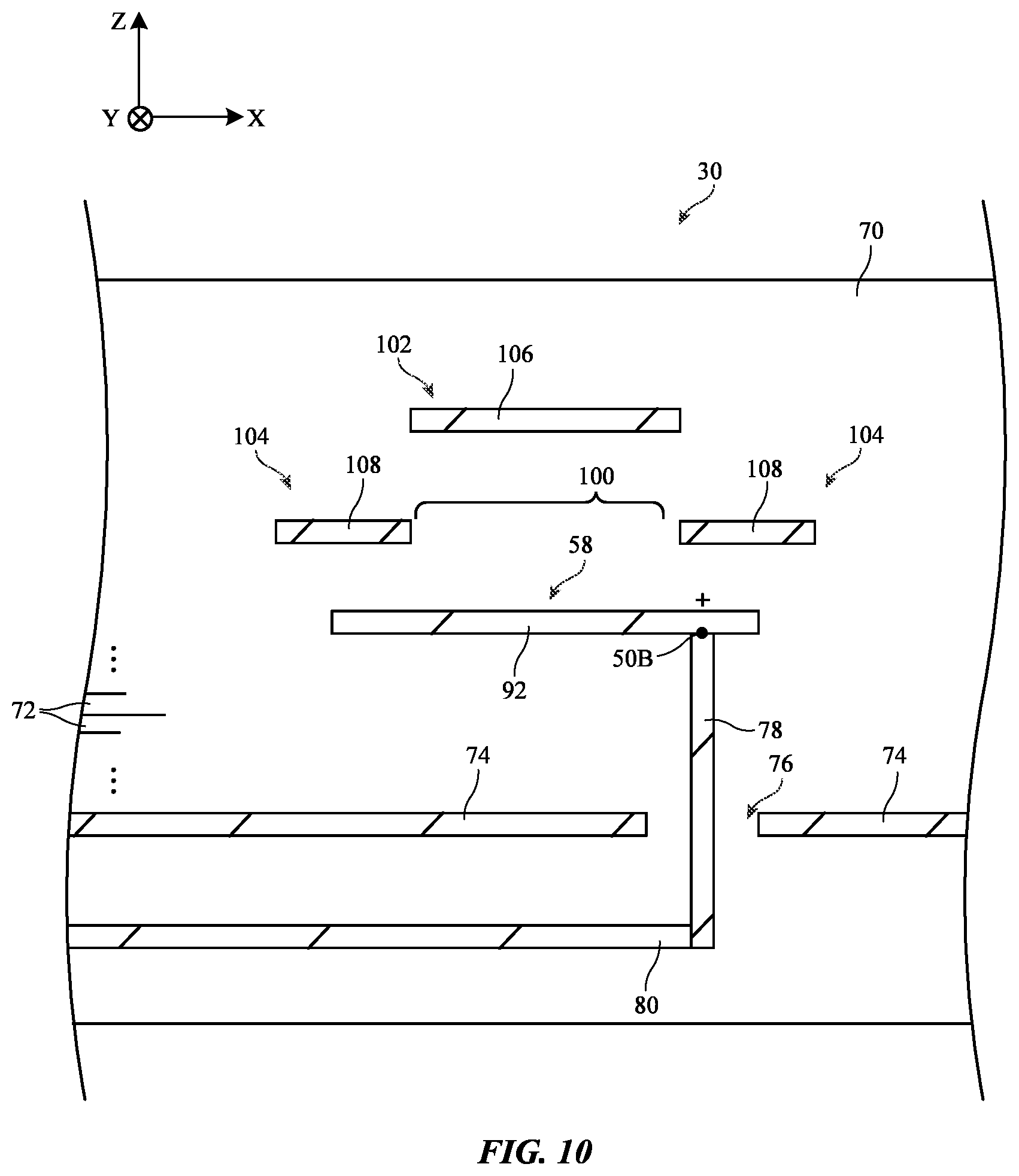 Patent US12315998 Figure 10 – Electronic devices having multilayer millimeter wave antennas