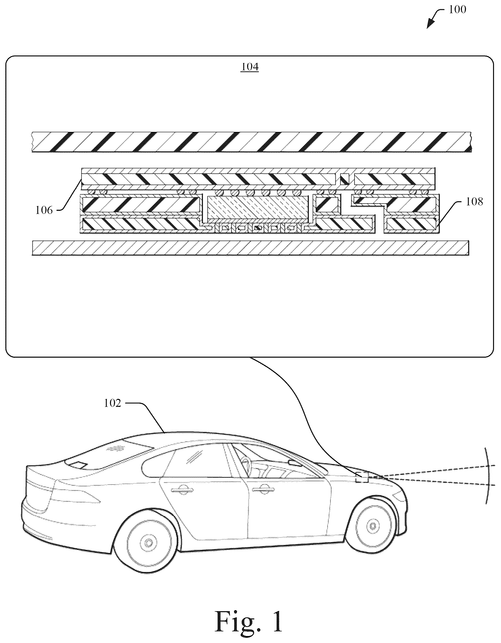 Patent US12315999 Figure 1 – Solderable waveguide antenna