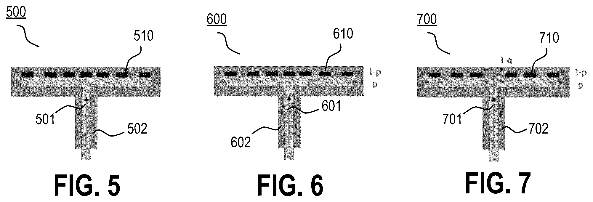 Patent US12316001 Figure 5 – Hybrid center-fed edge-fed metasurface antenna with dual-beam capabilities