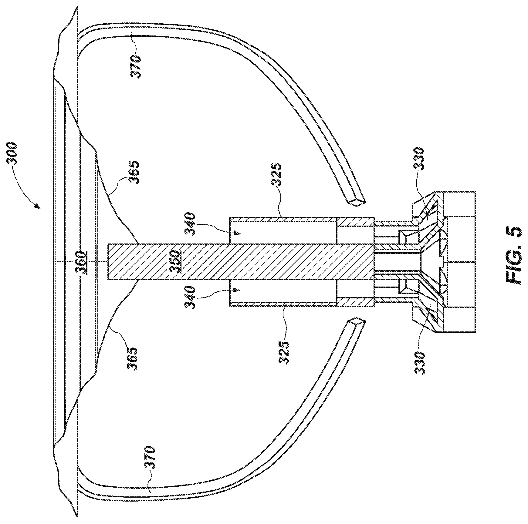 Patent US12316003 Figure 5 – Dual-band integrated printed antenna feed