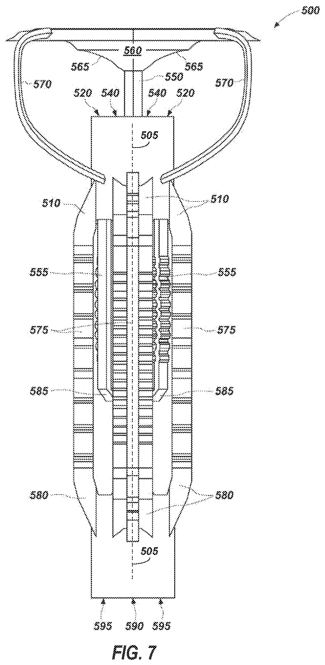Patent US12316003 Figure 7 – Dual-band integrated printed antenna feed