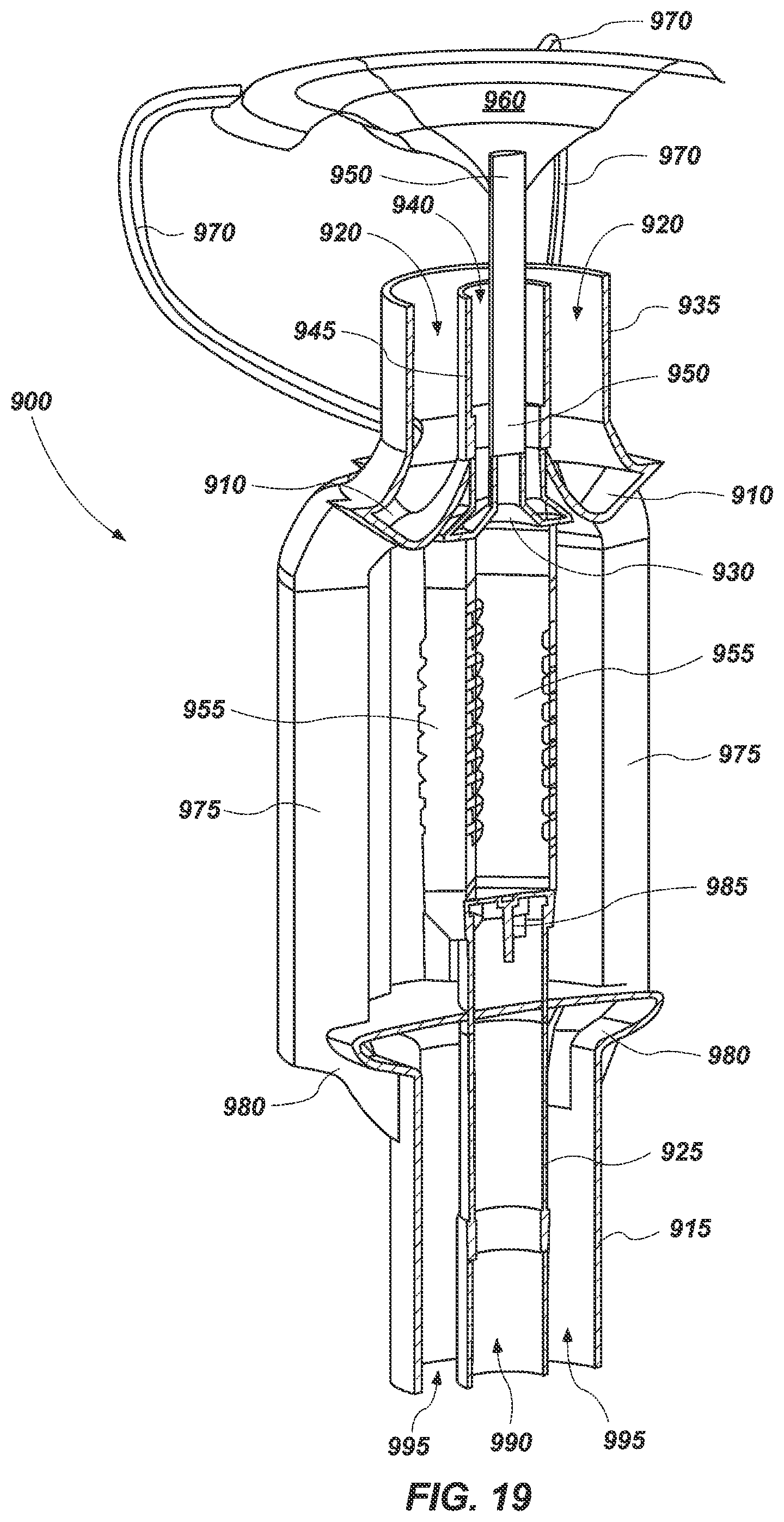 Patent US12316003 Figure 19 – Dual-band integrated printed antenna feed