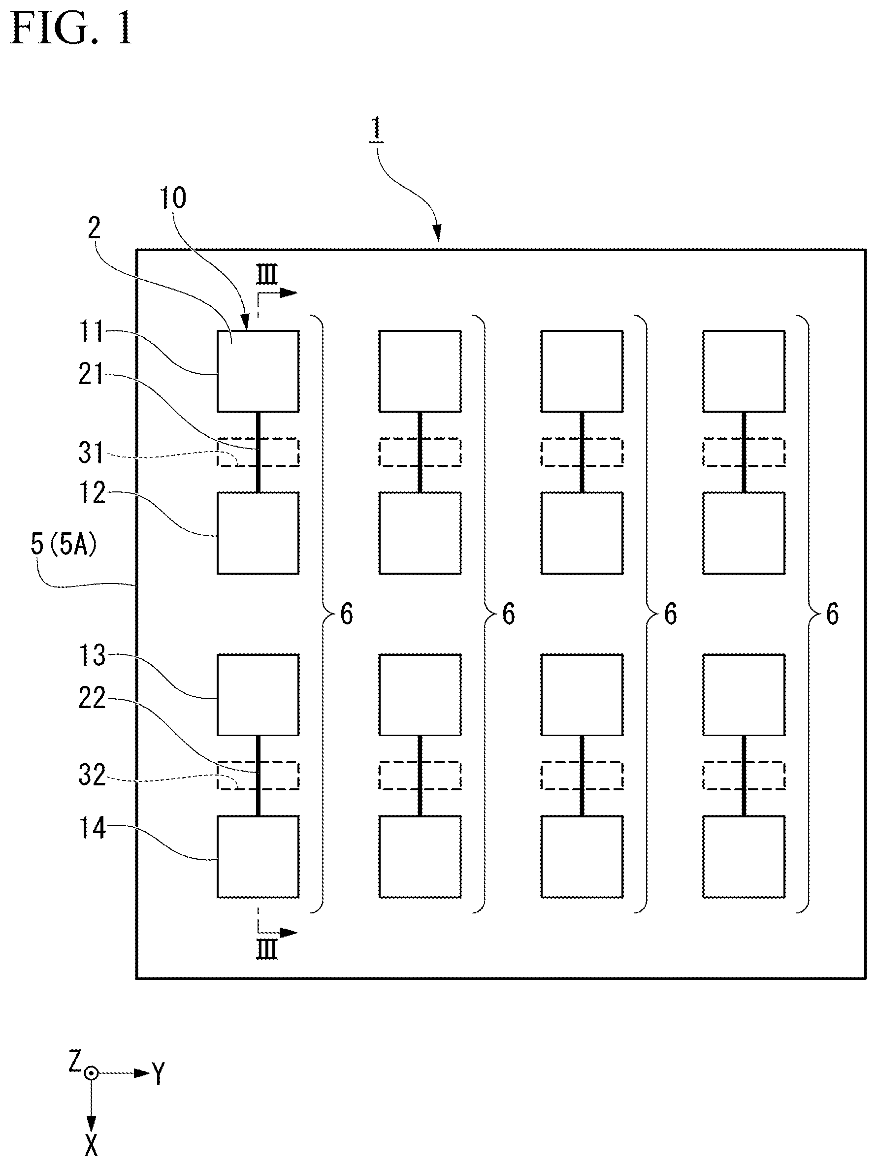Patent US12316004 Figure 1 – Array antenna device