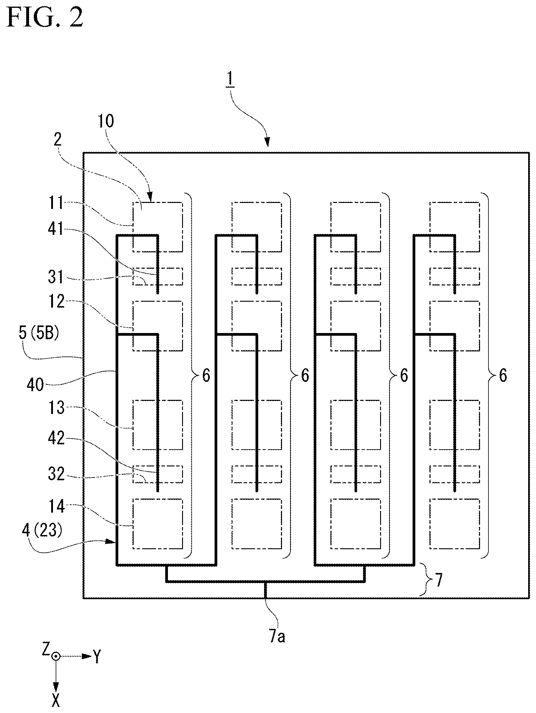 Patent US12316004 Figure 2 – Array antenna device