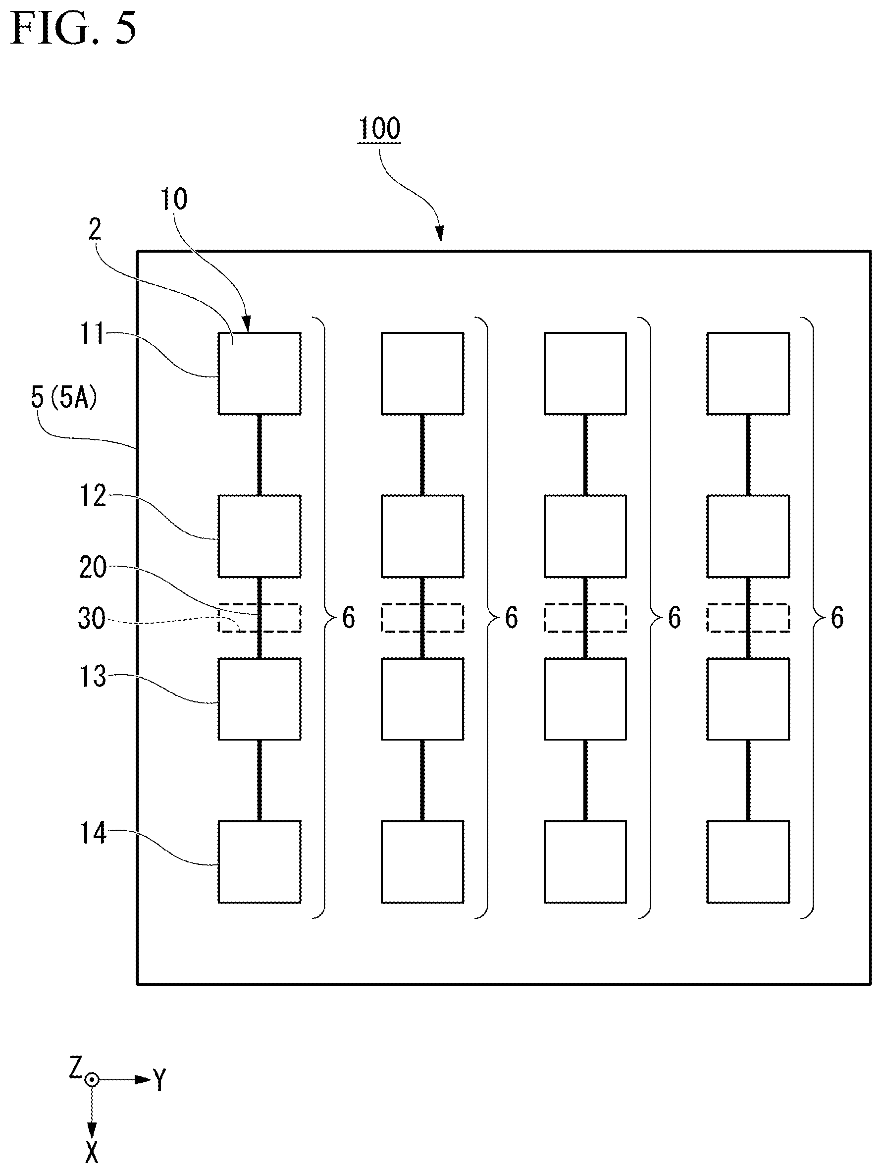 Patent US12316004 Figure 5 – Array antenna device