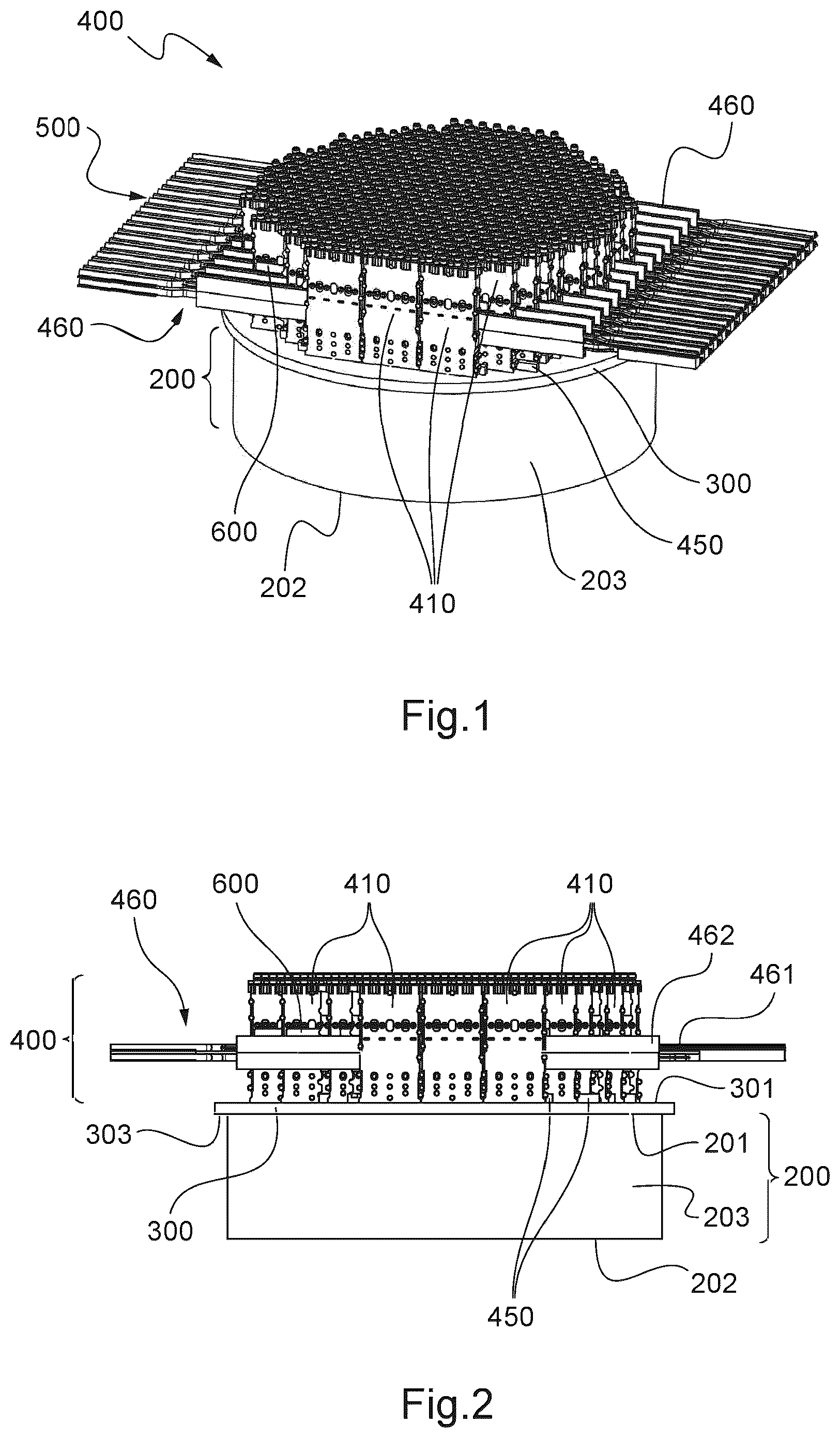 Patent US12316005 Figure 1 – Active antenna especially for the space-technology field