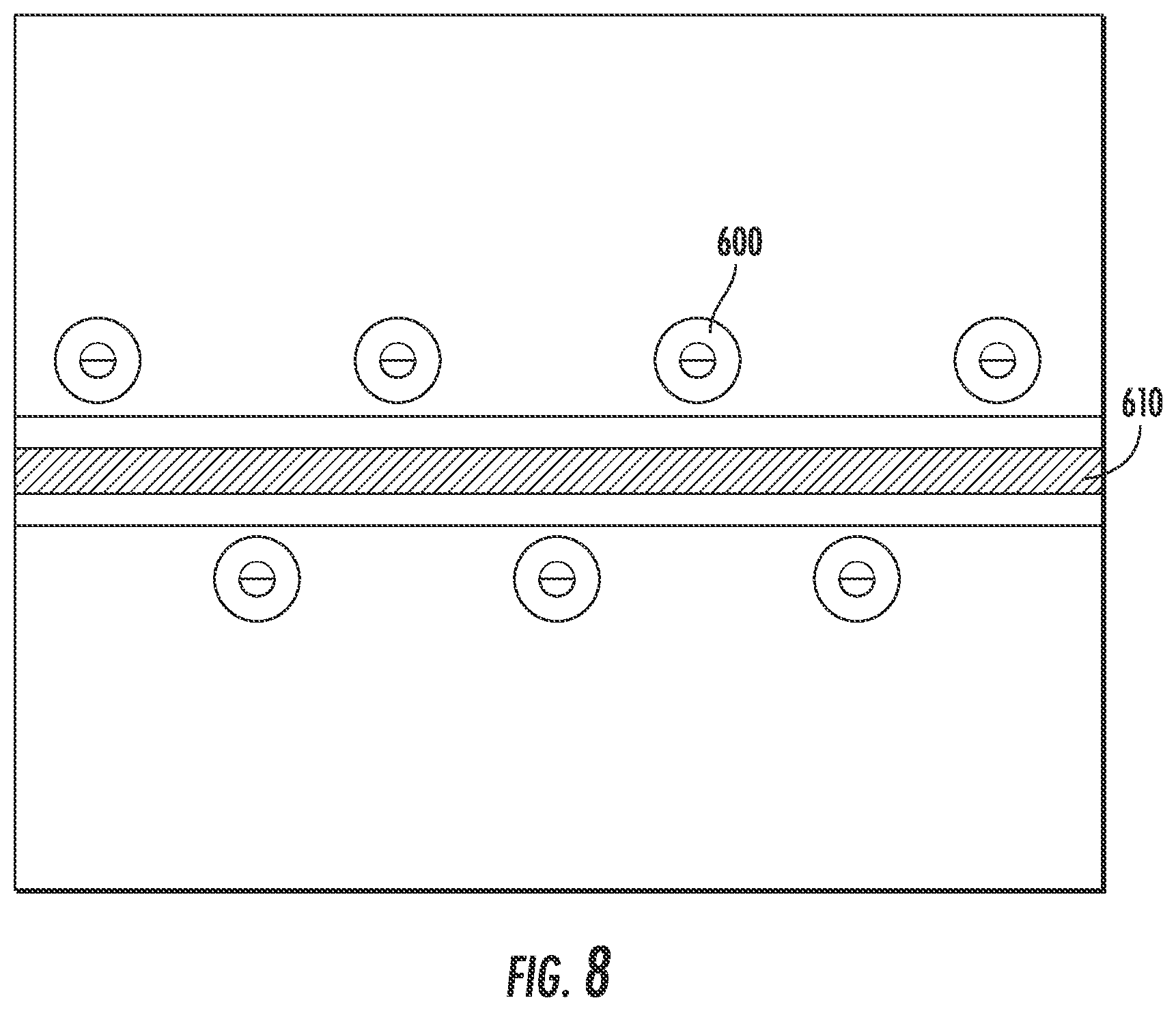 Patent US12316007 Figure 8 – Feeding circuit layout for 4 x 4 linear AoX arrays