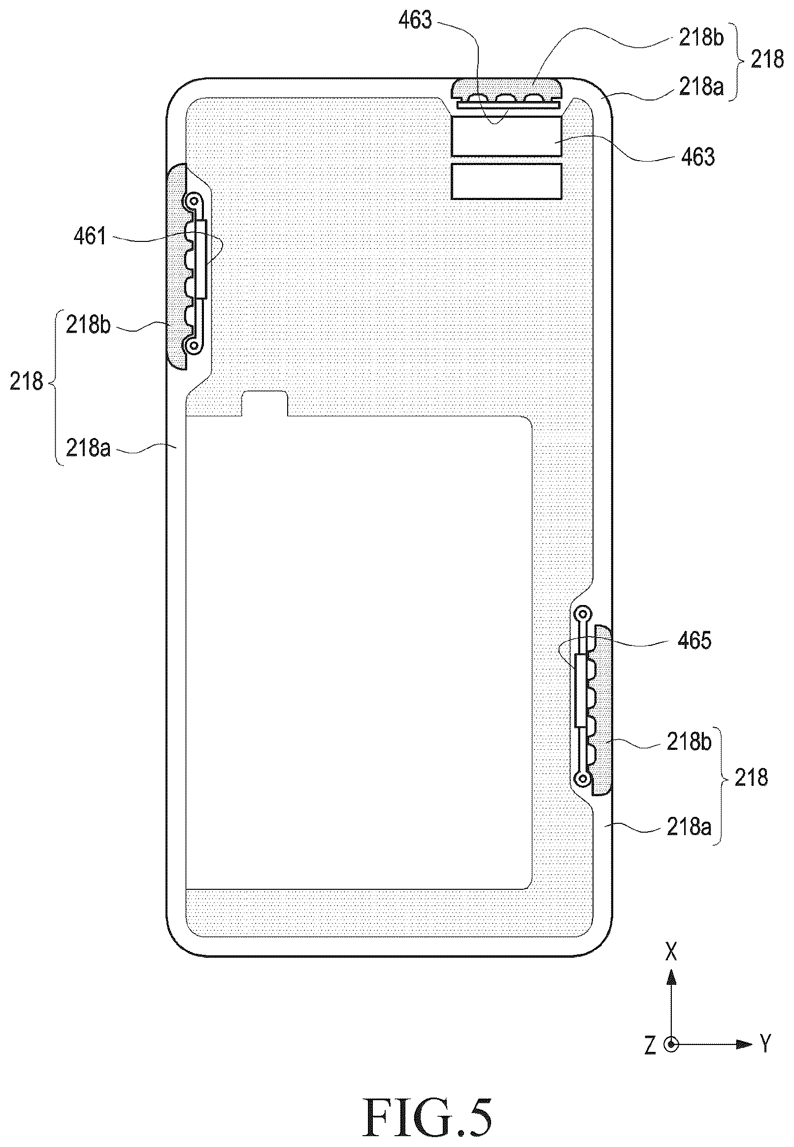Patent US12316008 Figure 4 – Antenna device and electronic device including the same