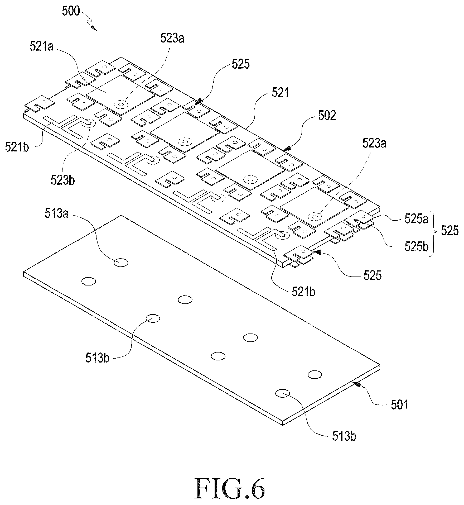 Patent US12316008 Figure 5 – Antenna device and electronic device including the same