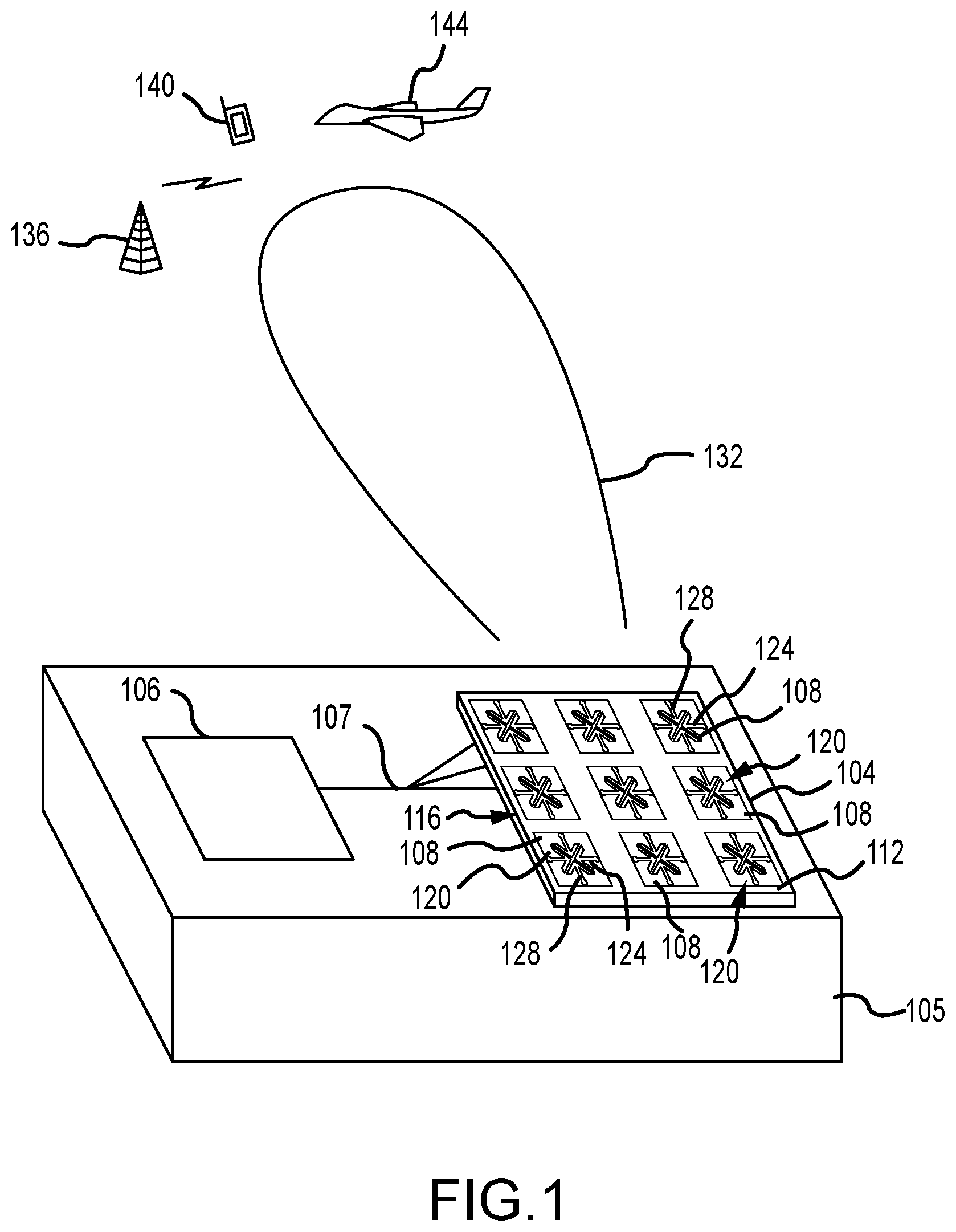 Patent US12316013 Figure 1 – Ultra-broadband current sheet array