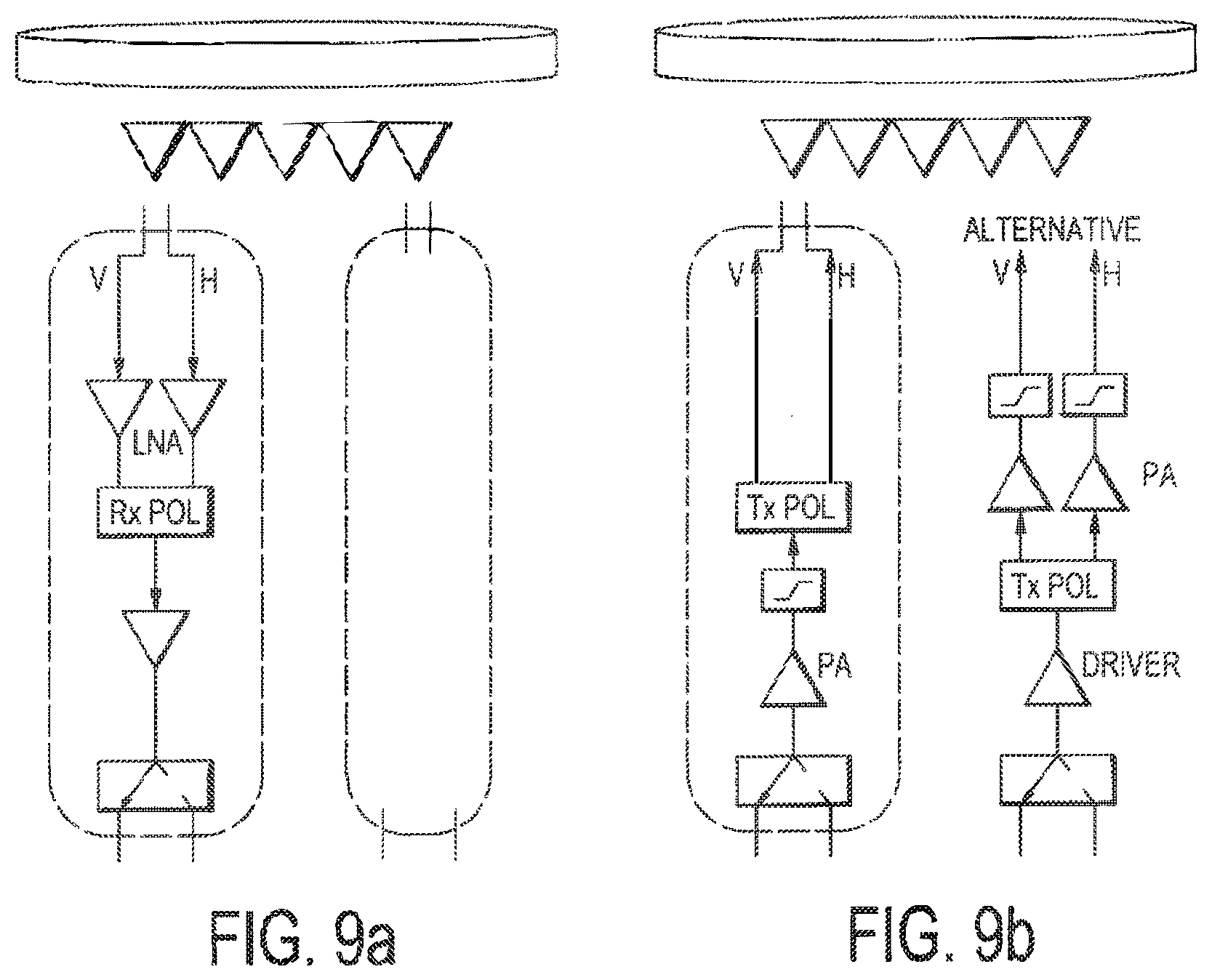 Patent US12316016 Figure 9 – Multi-band lens antenna system