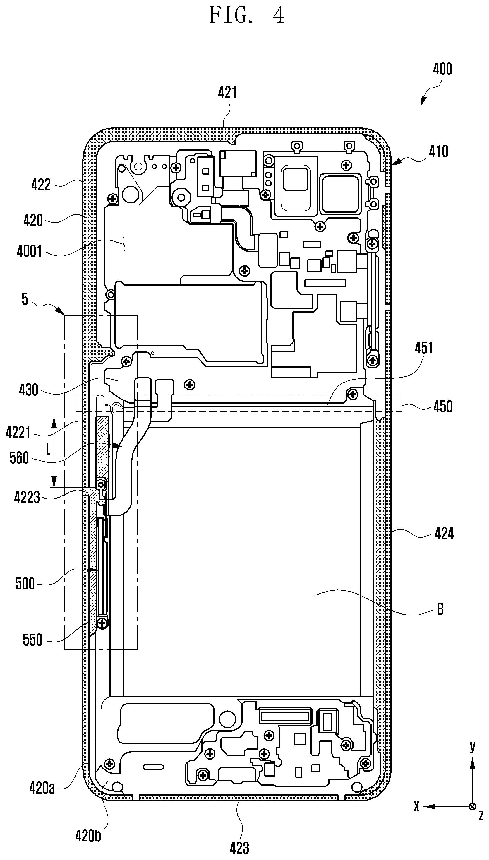 Patent US12316018 Figure 5 – Antenna and electronic device including the same