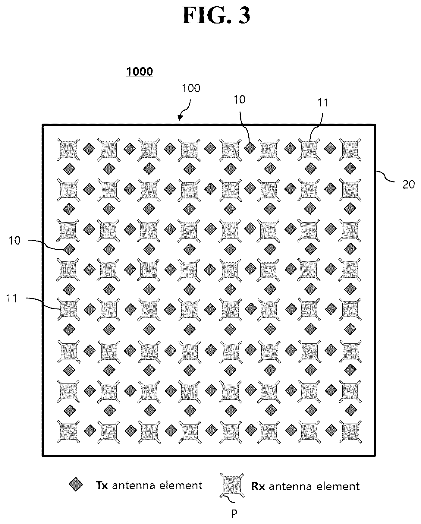 Patent US12316020 Figure 3 – Active phased array antenna