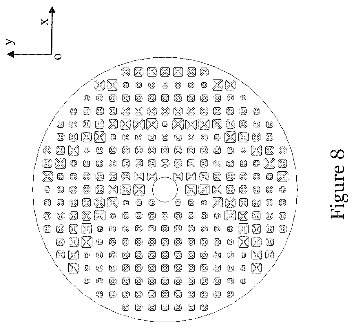 Patent US12316024 Figure 8 – Antenna and metasurface structure for antenna