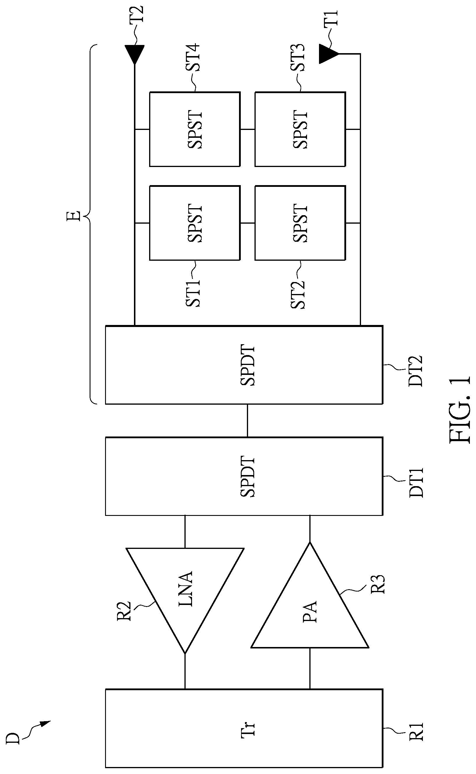 Patent US12316026 Figure 1 – Wireless communication device and antenna matching circuit