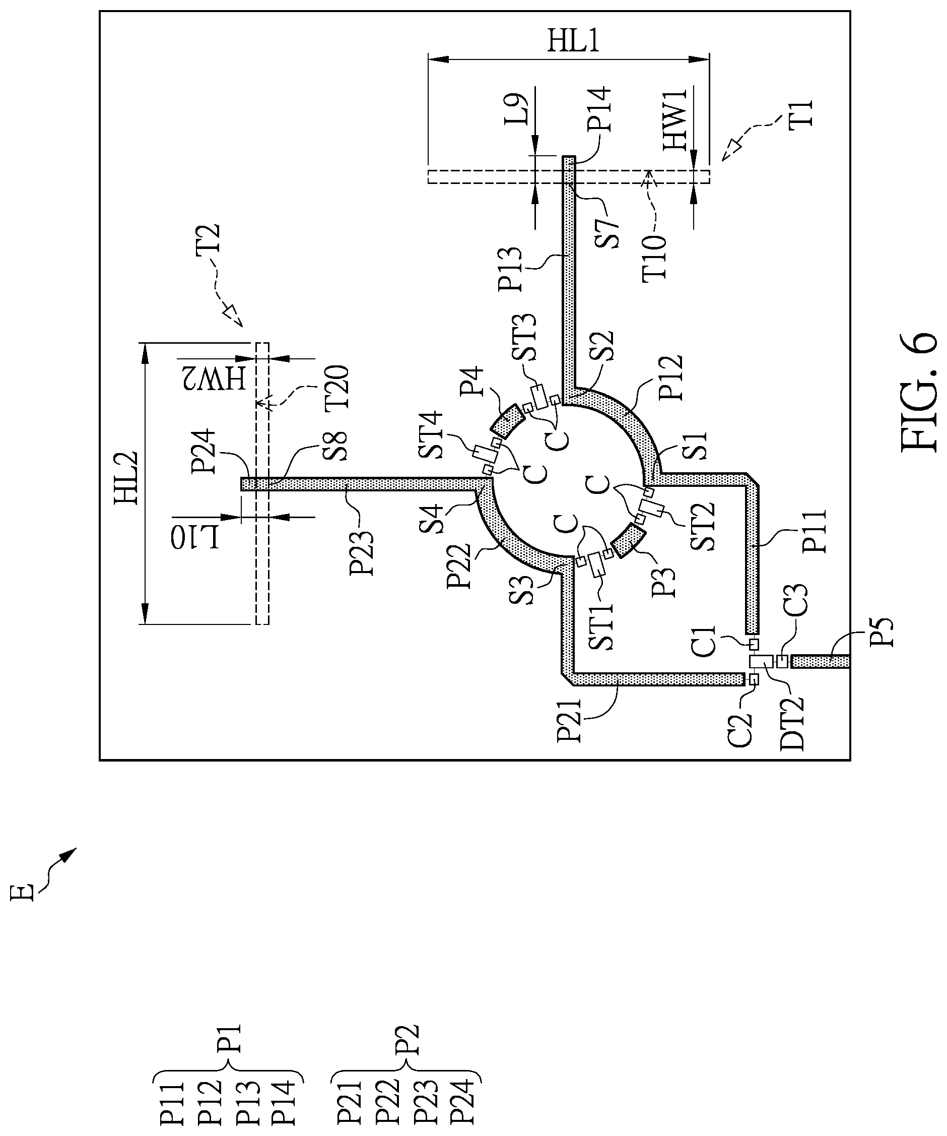Patent US12316026 Figure 6 – Wireless communication device and antenna matching circuit