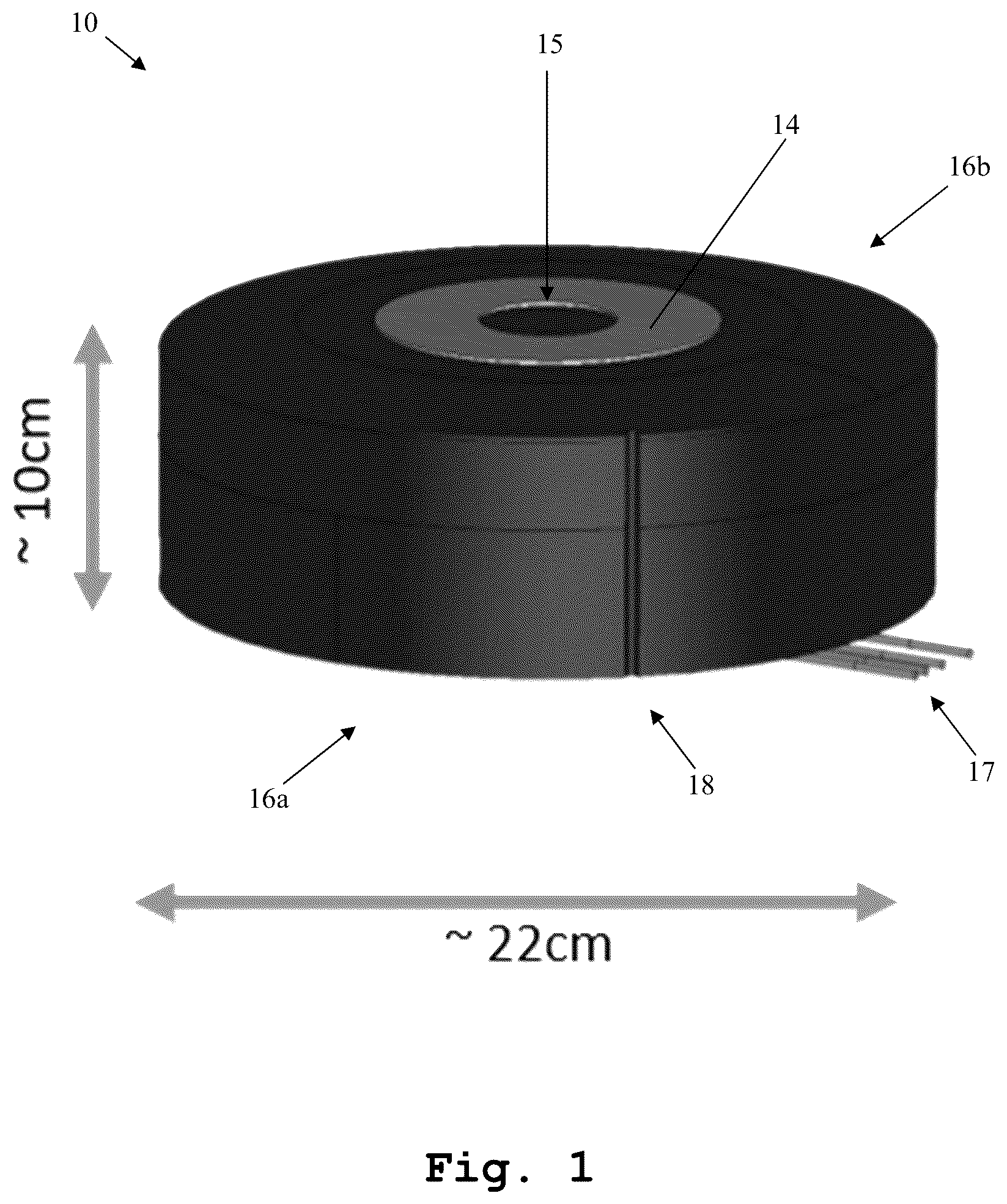 Patent US12316029 Figure 1 – Antenna array, antenna system and antenna kit, each being attachable to a surface
