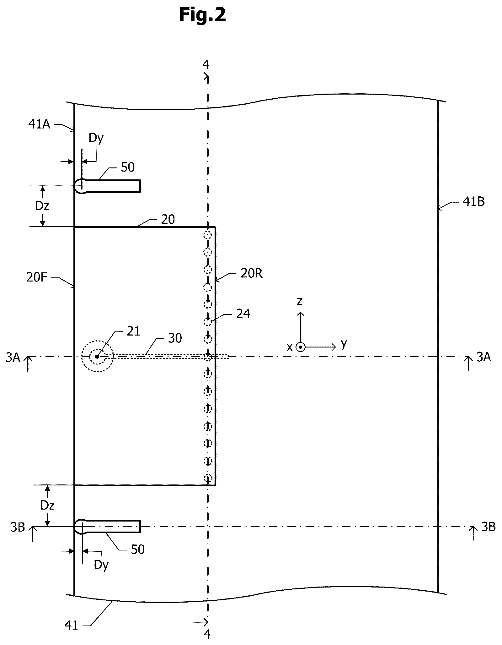 Patent US12316031 Figure 2 – Antenna device
