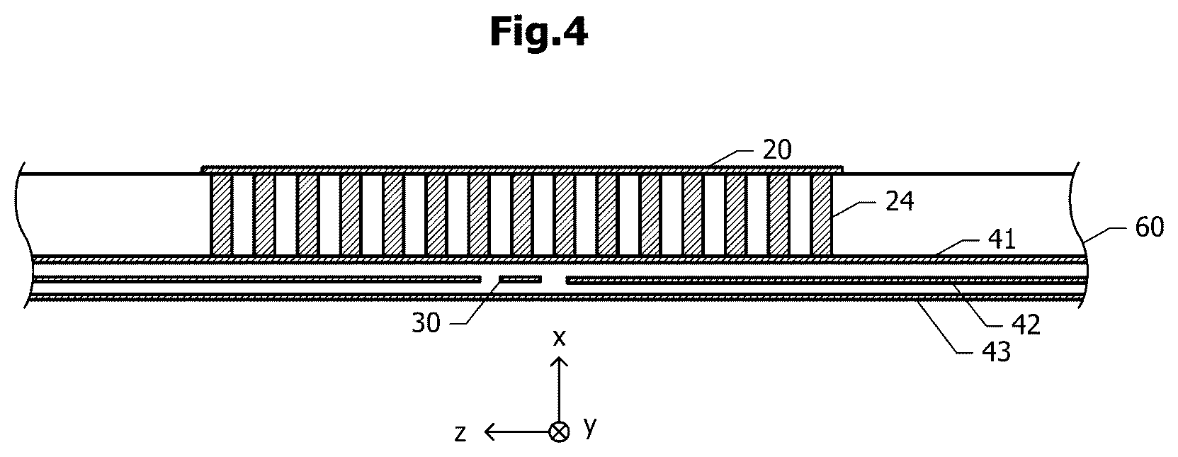 Patent US12316031 Figure 4 – Antenna device
