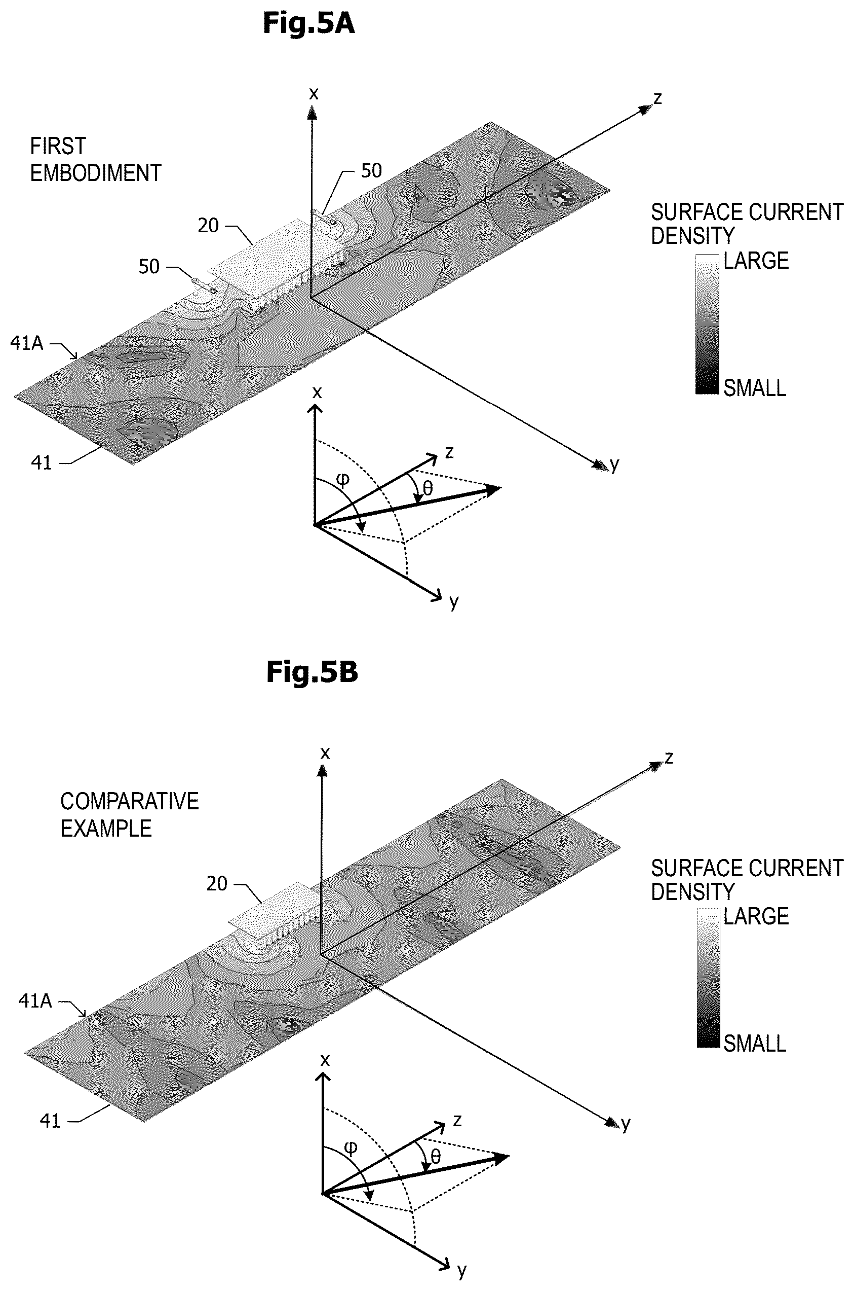 Patent US12316031 Figure 5 – Antenna device