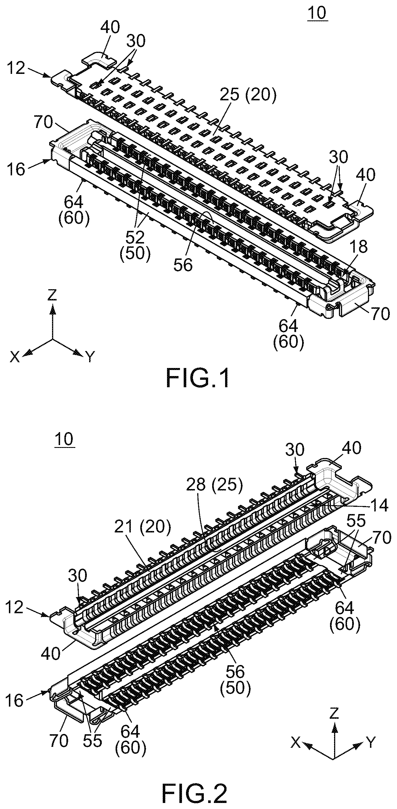 Patent US12316037 — Connector, mating connector and connection device — Figure 1