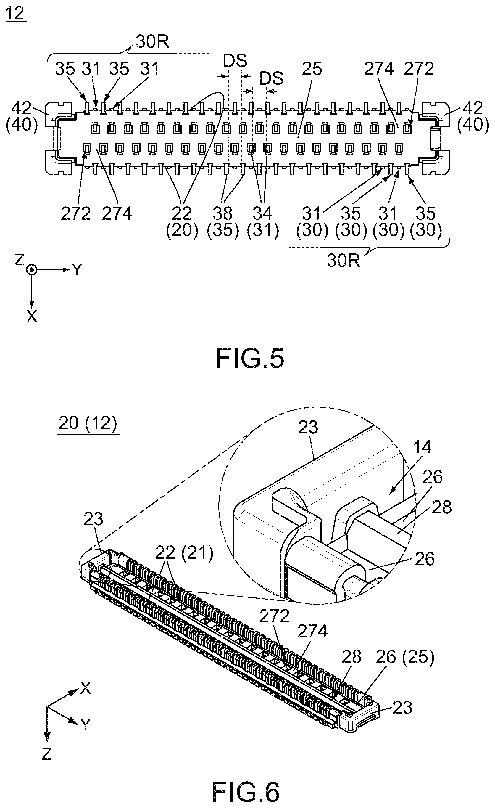Patent US12316037 Figure 3 – Connector, mating connector and connection device