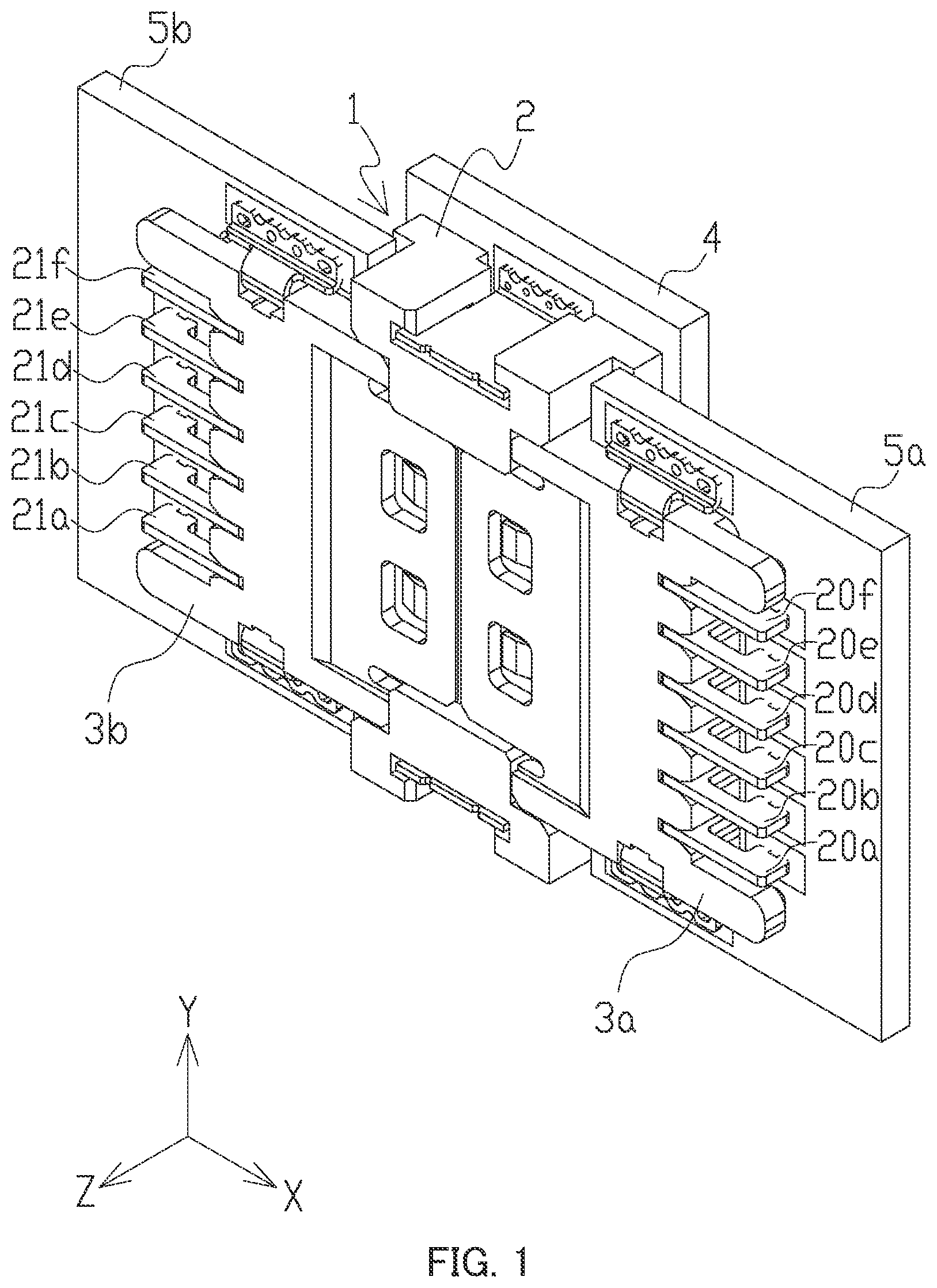Patent US12316039 Figure 1 – Connector and connector set