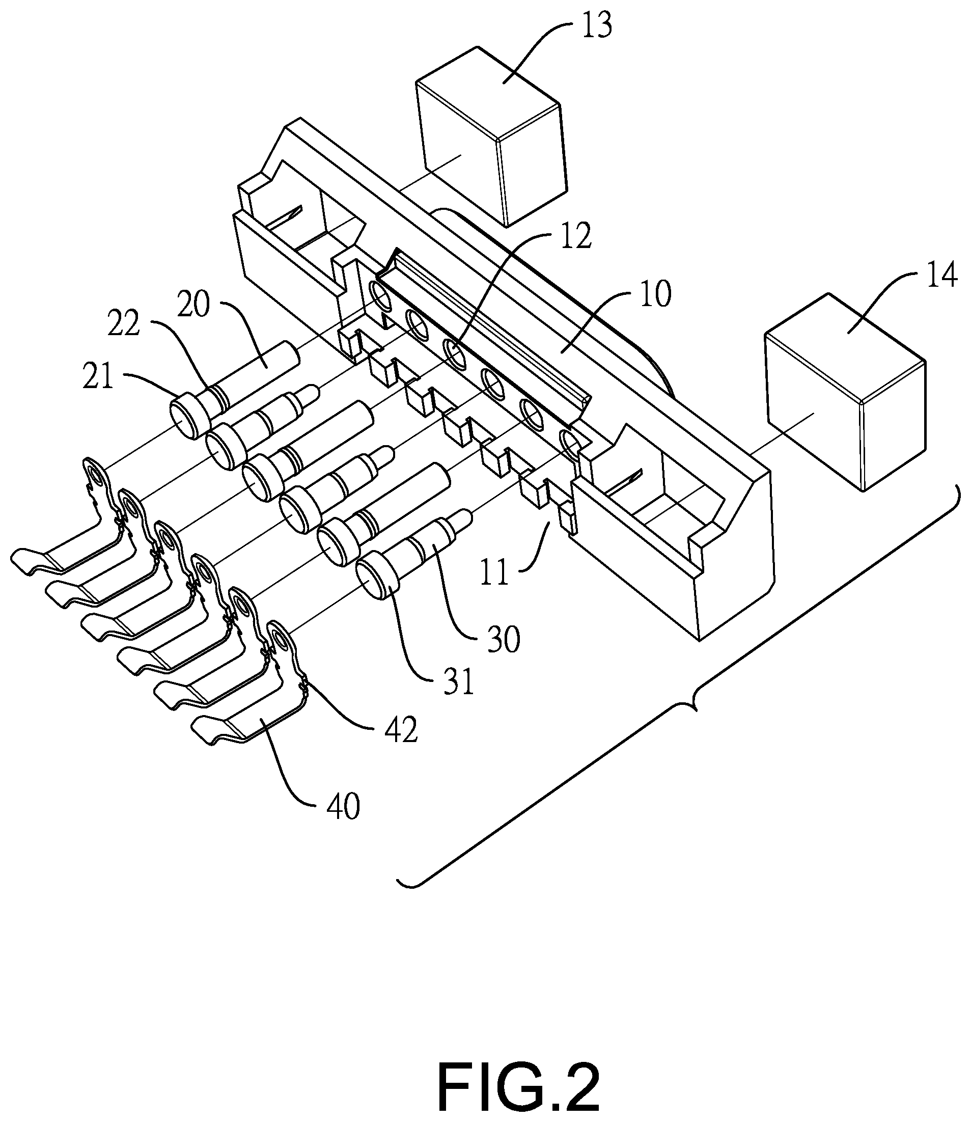 Patent US12316043 Figure 2 – Electrical connector and connector assembly including the same