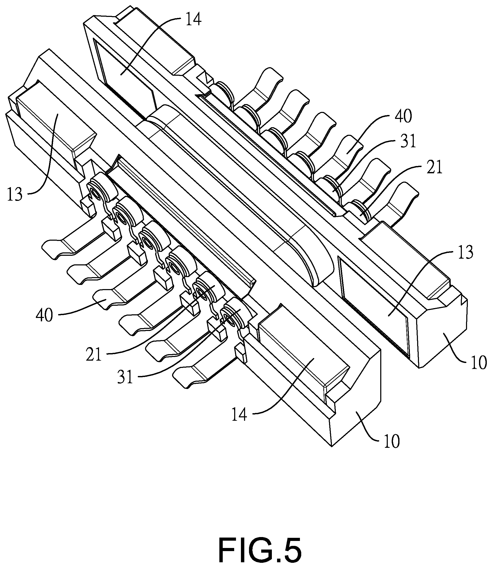 Patent US12316043 Figure 5 – Electrical connector and connector assembly including the same