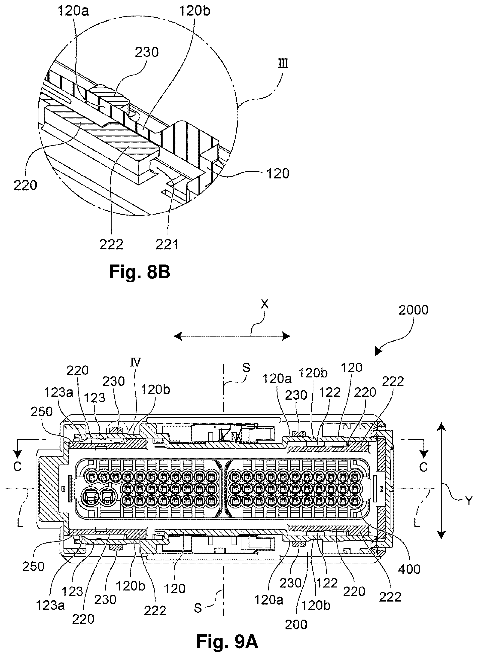 Patent US12316044 Figure 7 – Electrical connector with press-fit cover