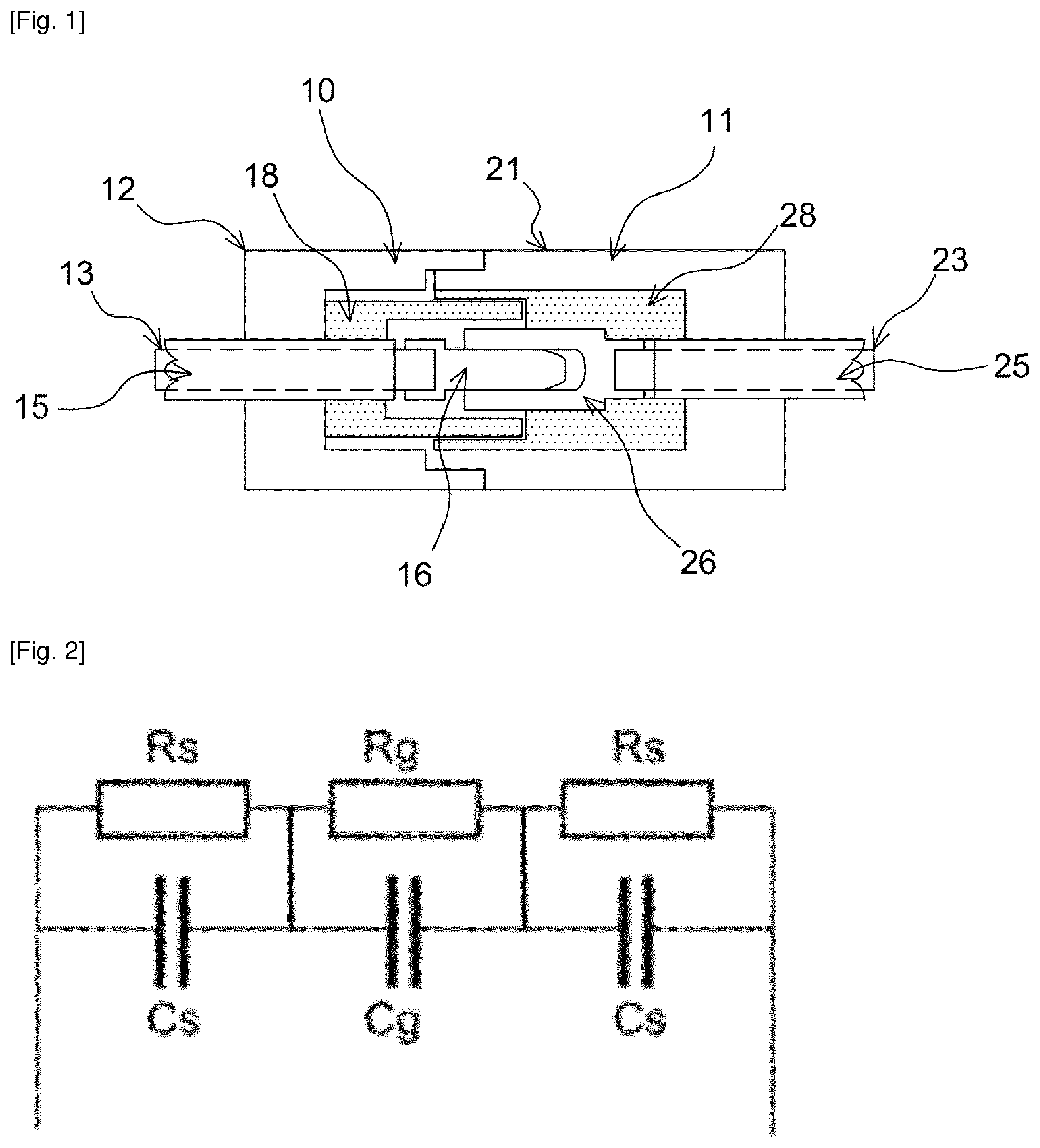 Patent US12316045 Figure 1 – High-voltage electrical connector with limited risk of high-frequency AC electric arcs