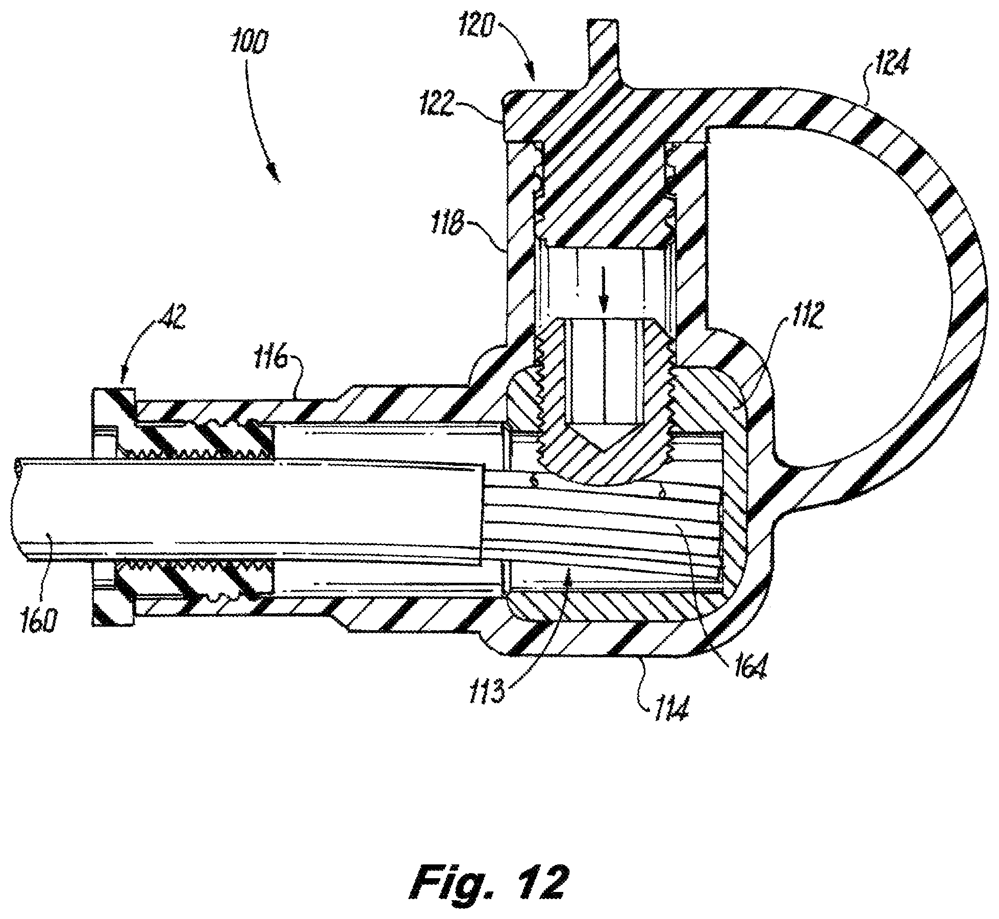 Patent US12316046 Figure 12 – Electrical connector with tethered sealing caps