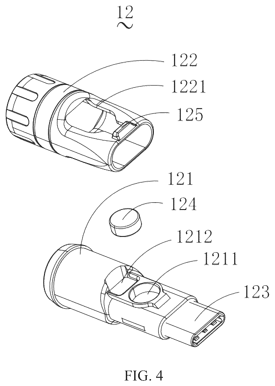 Patent US12316048 Figure 4 – Data cable