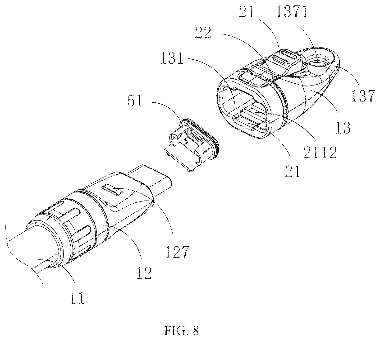 Patent US12316048 Figure 8 – Data cable