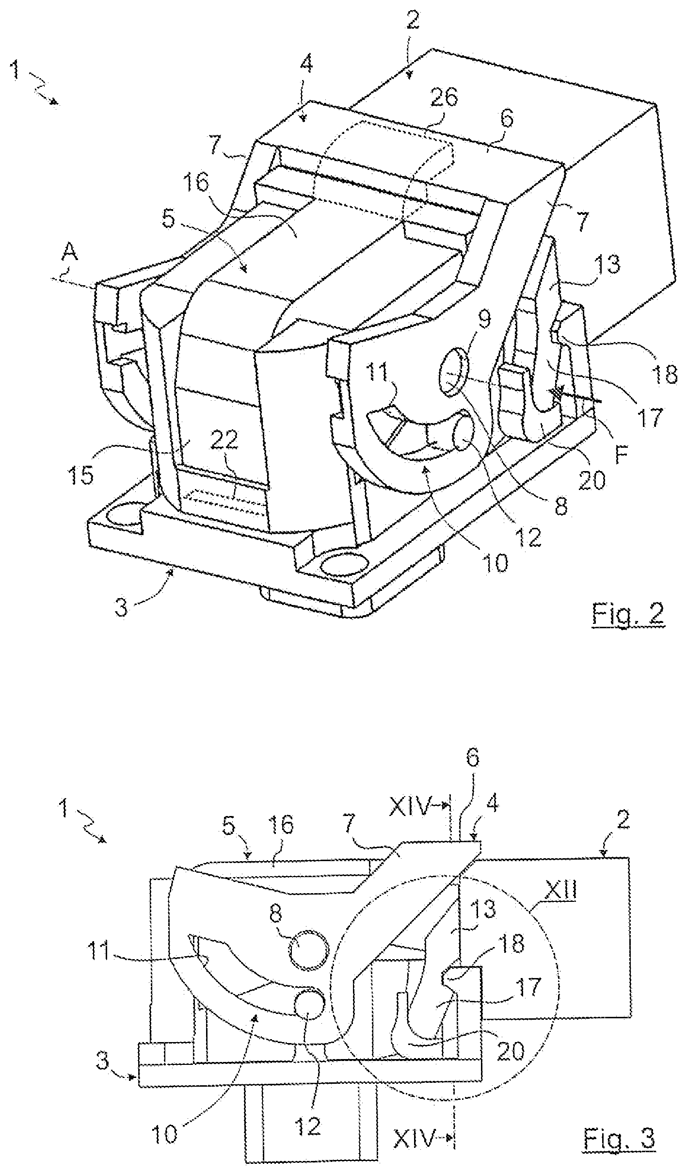 Patent US12316050 Figure 2 – Electrical plug-in connection and clamping device for an electrical plug-in connection