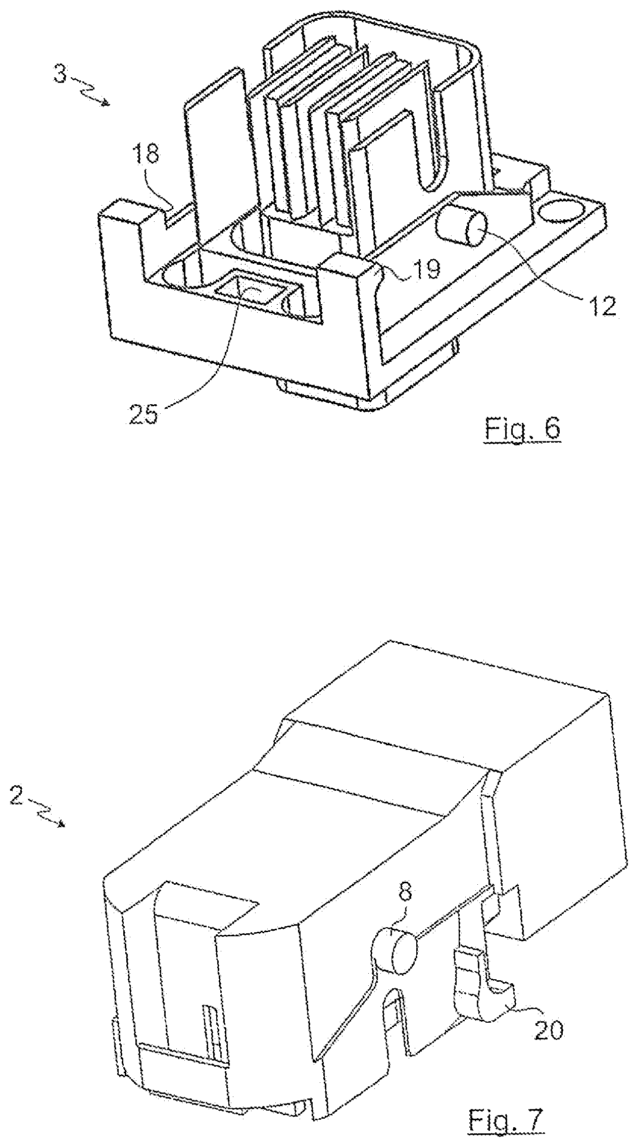 Patent US12316050 Figure 4 – Electrical plug-in connection and clamping device for an electrical plug-in connection