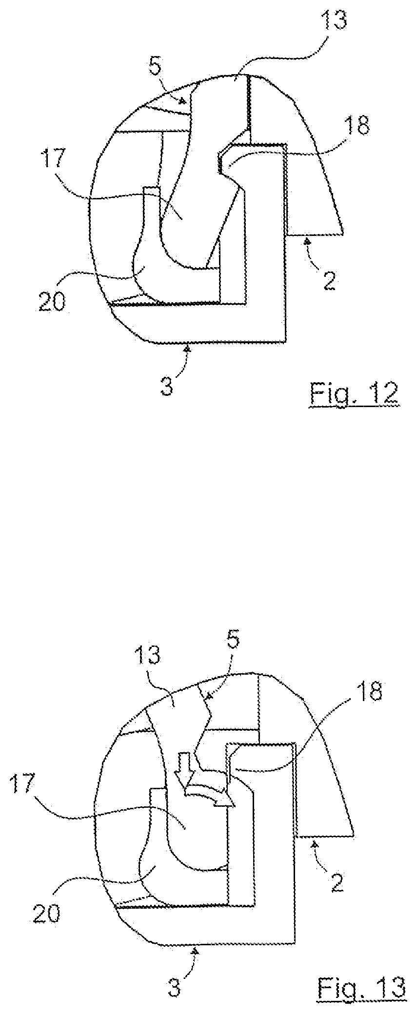 Patent US12316050 Figure 7 – Electrical plug-in connection and clamping device for an electrical plug-in connection
