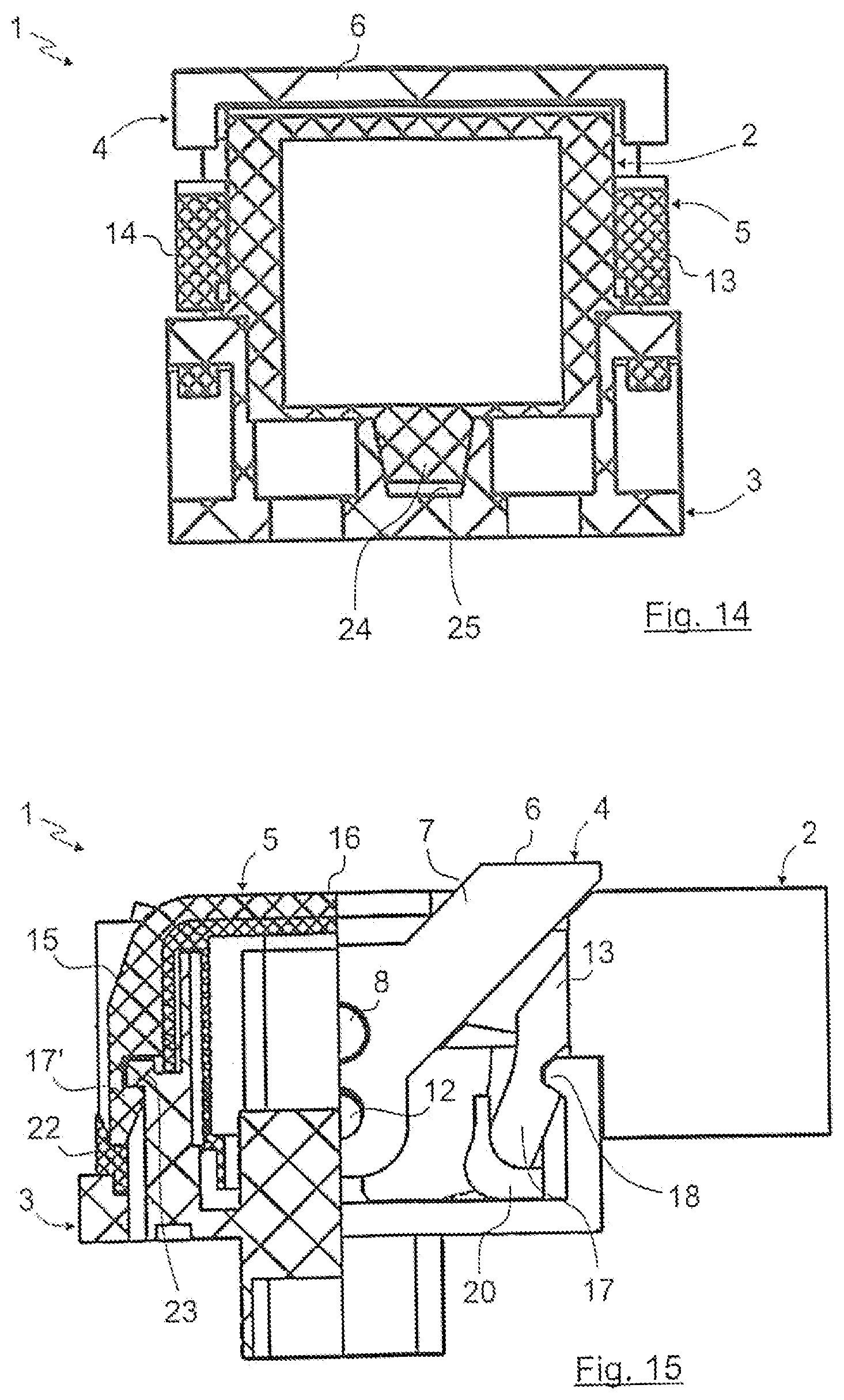 Patent US12316050 Figure 8 – Electrical plug-in connection and clamping device for an electrical plug-in connection