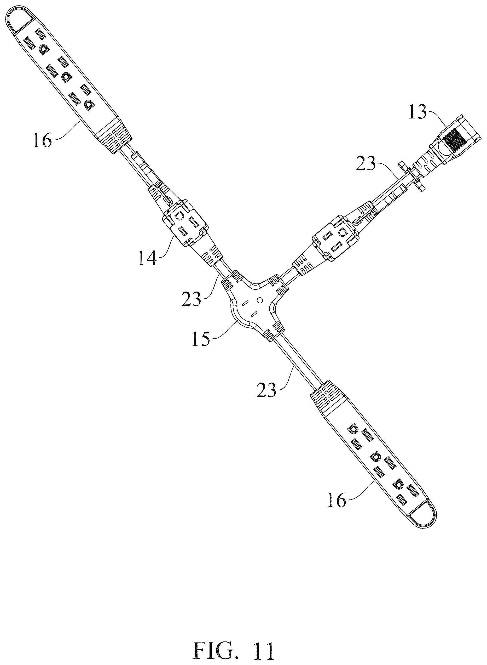 Patent US12316053 Figure 8 – Socket system with extension cord