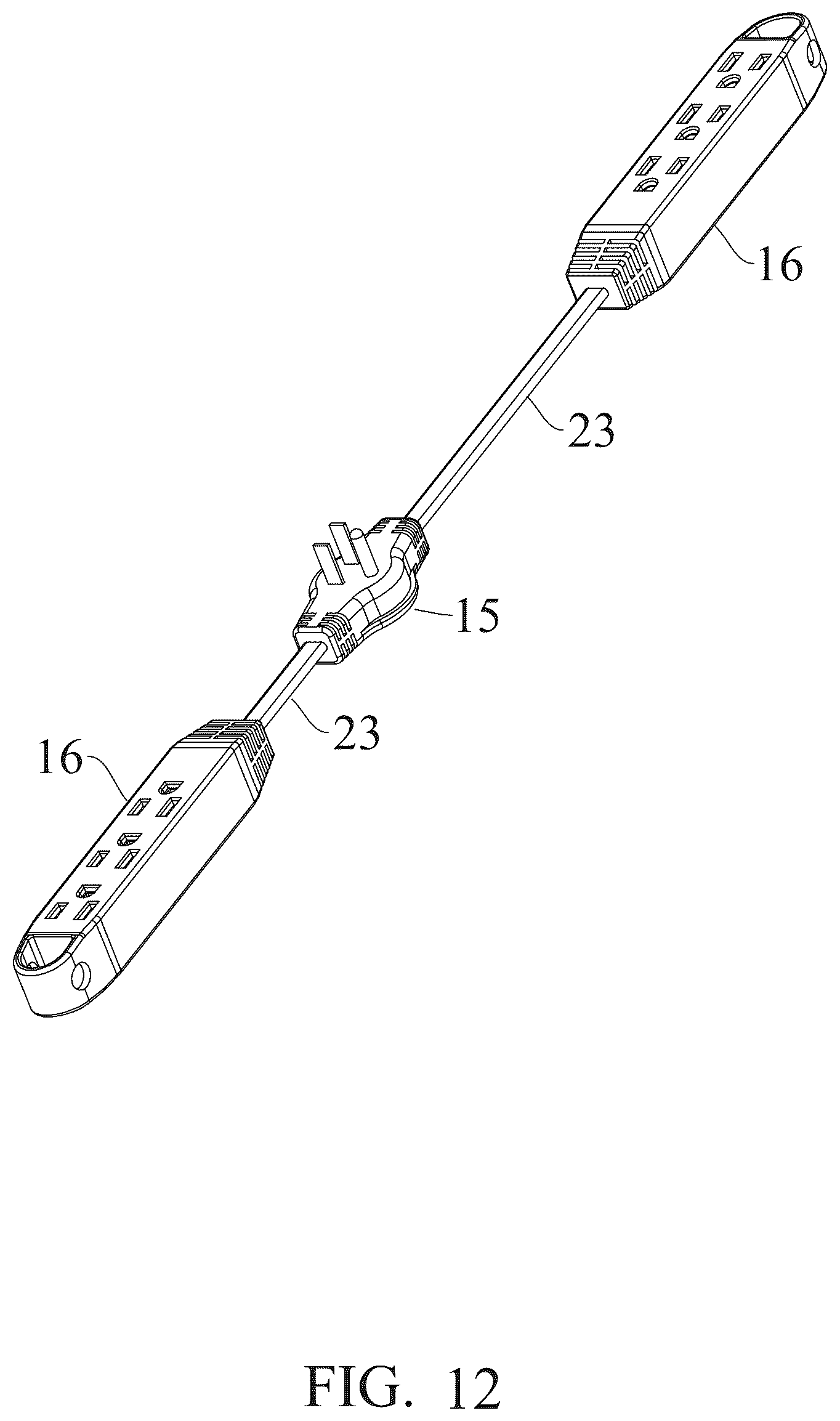 Patent US12316053 Figure 9 – Socket system with extension cord