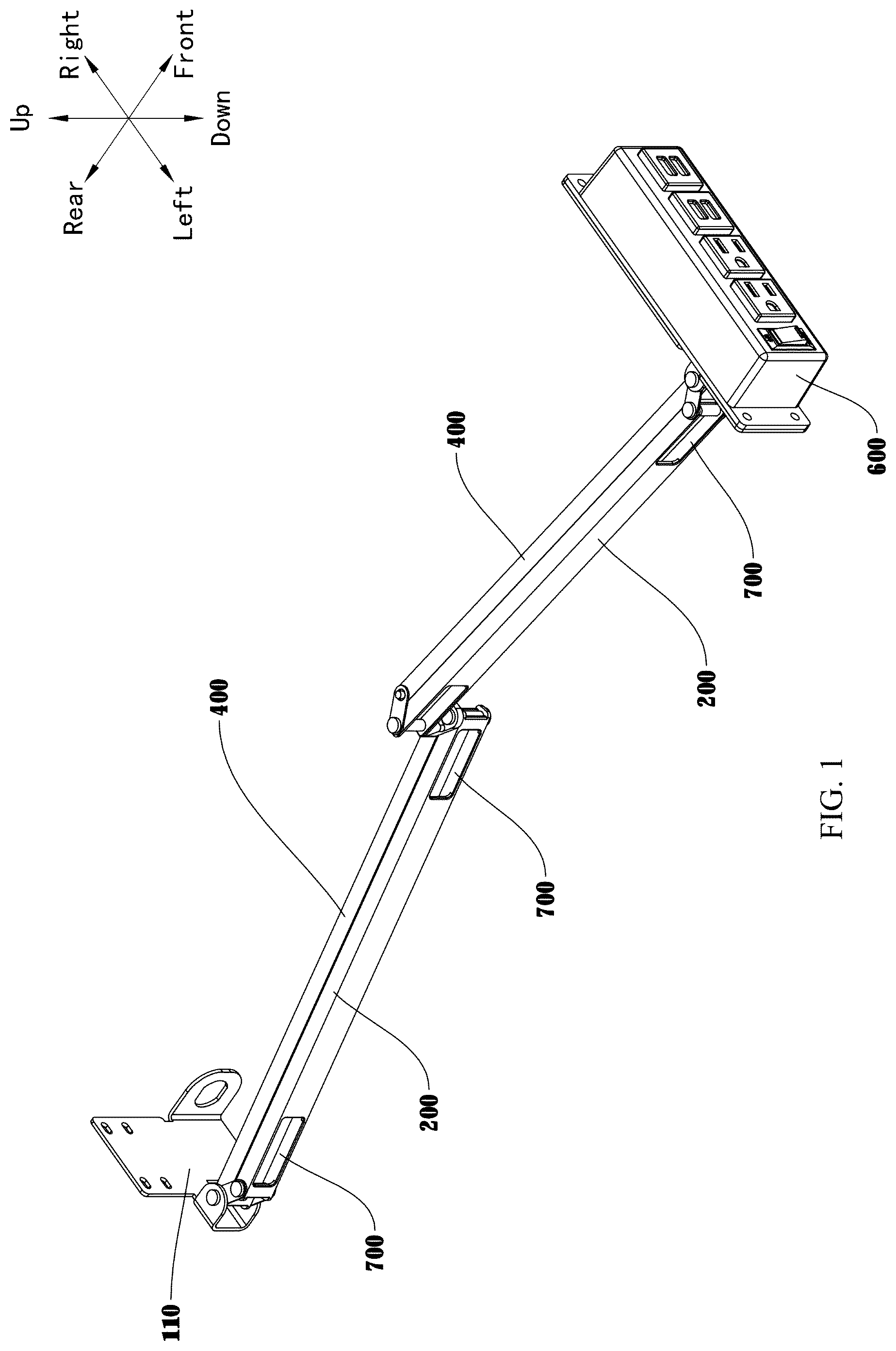 Patent US12316054 Figure 1 – Retractable power outlet