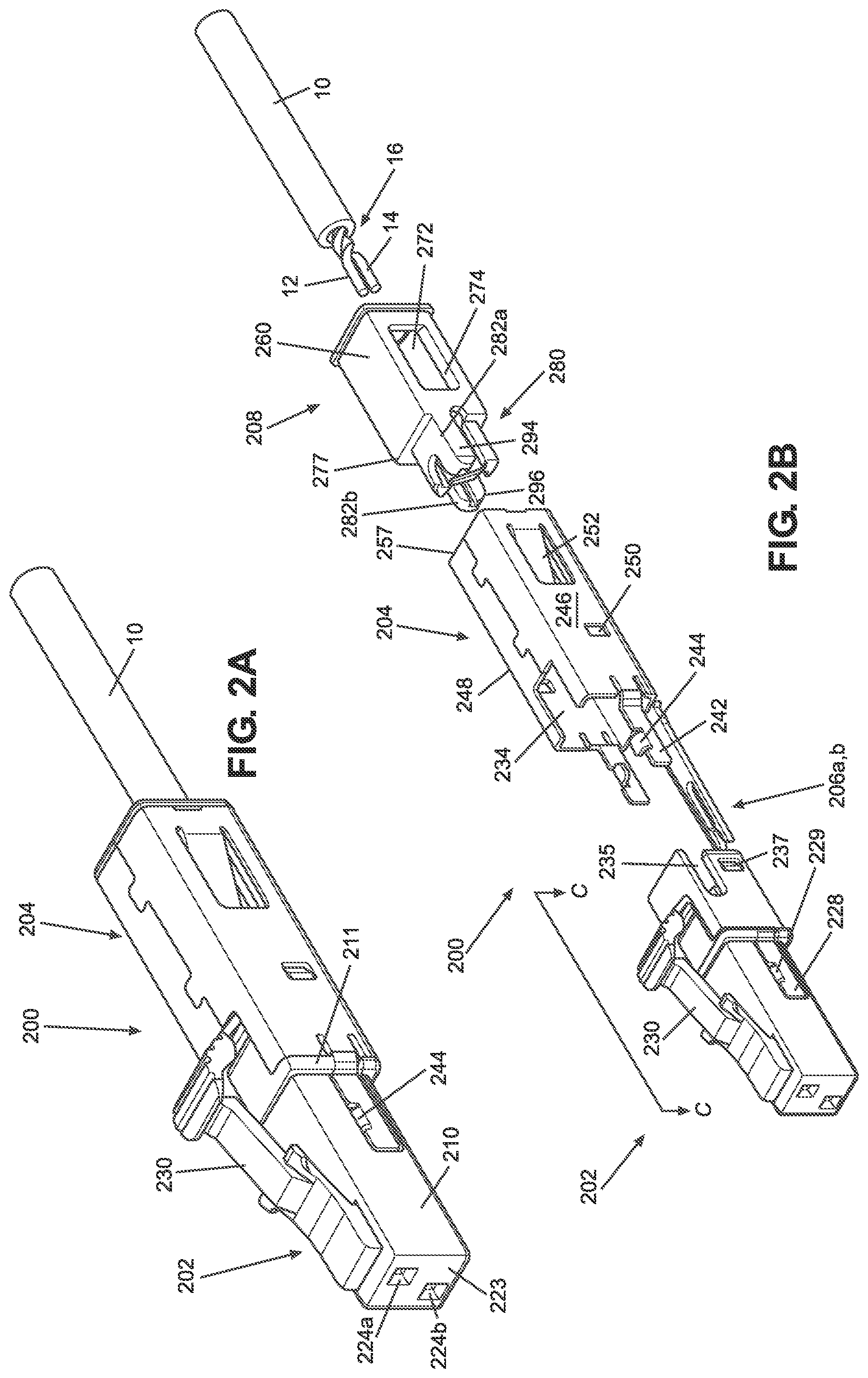 Patent US12316055 Figure 2 – Couplers for single pair connectors