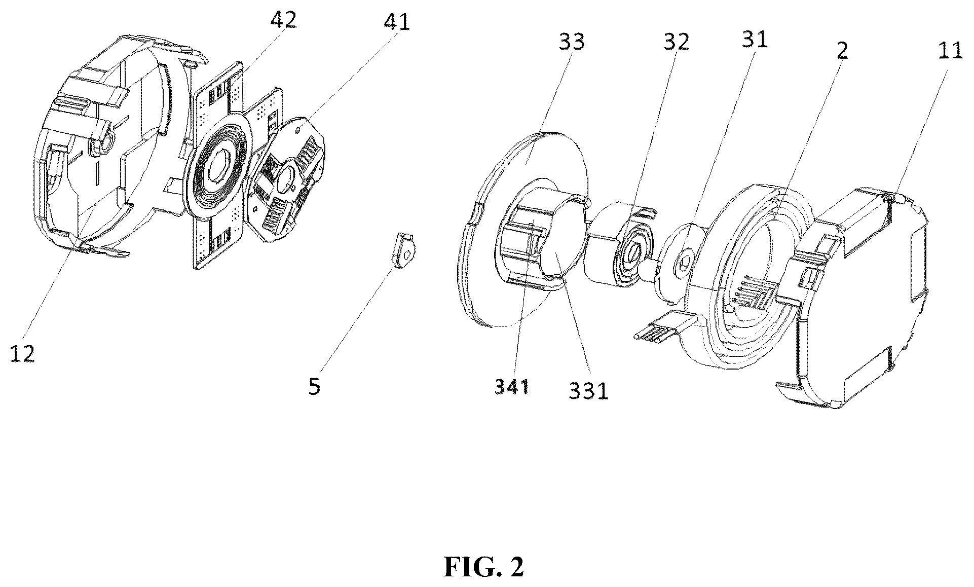 Patent US12316058 Figure 2 – Retractable slip ring transmission mechanism