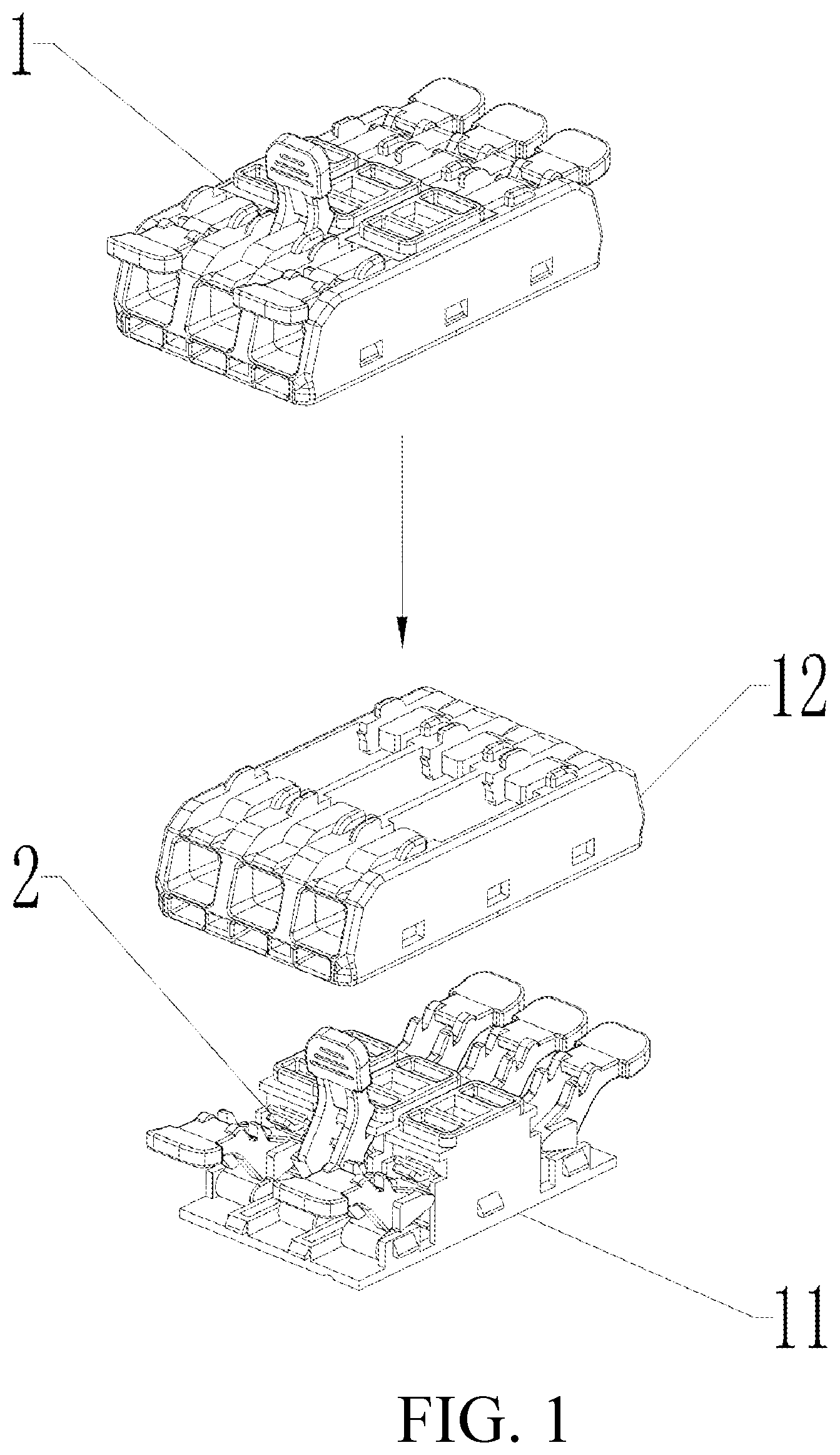 Patent US12316060 Figure 1 – Connecting terminal