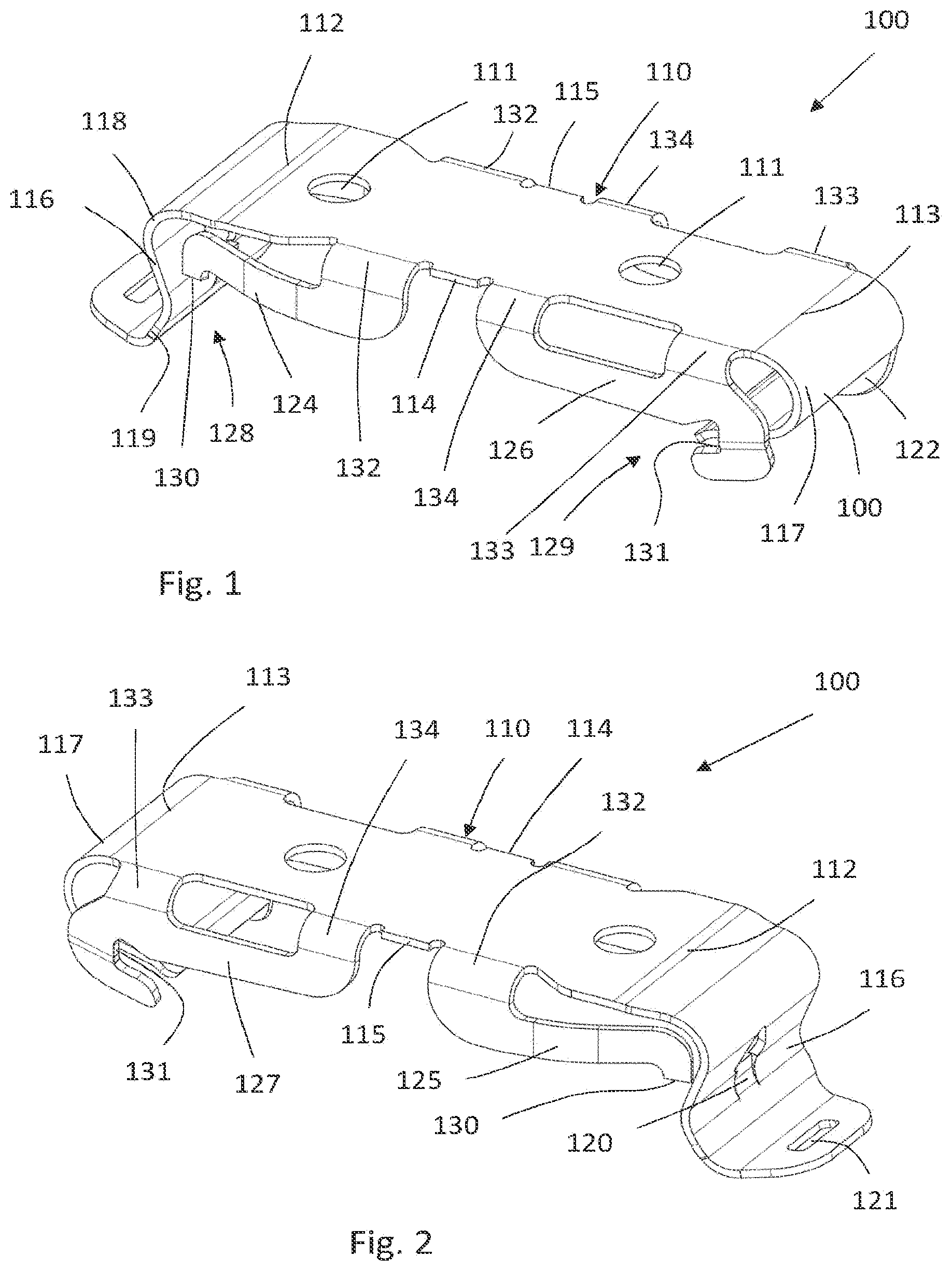 Patent US12316062 Figure 1 – Connecting apparatus and also assembly and electronic device
