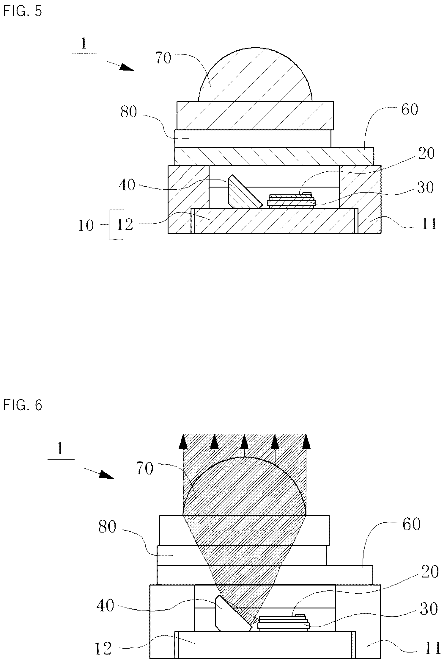 Patent US12316068 Figure 3 – Light emitting device including light-transmissive member and lens member