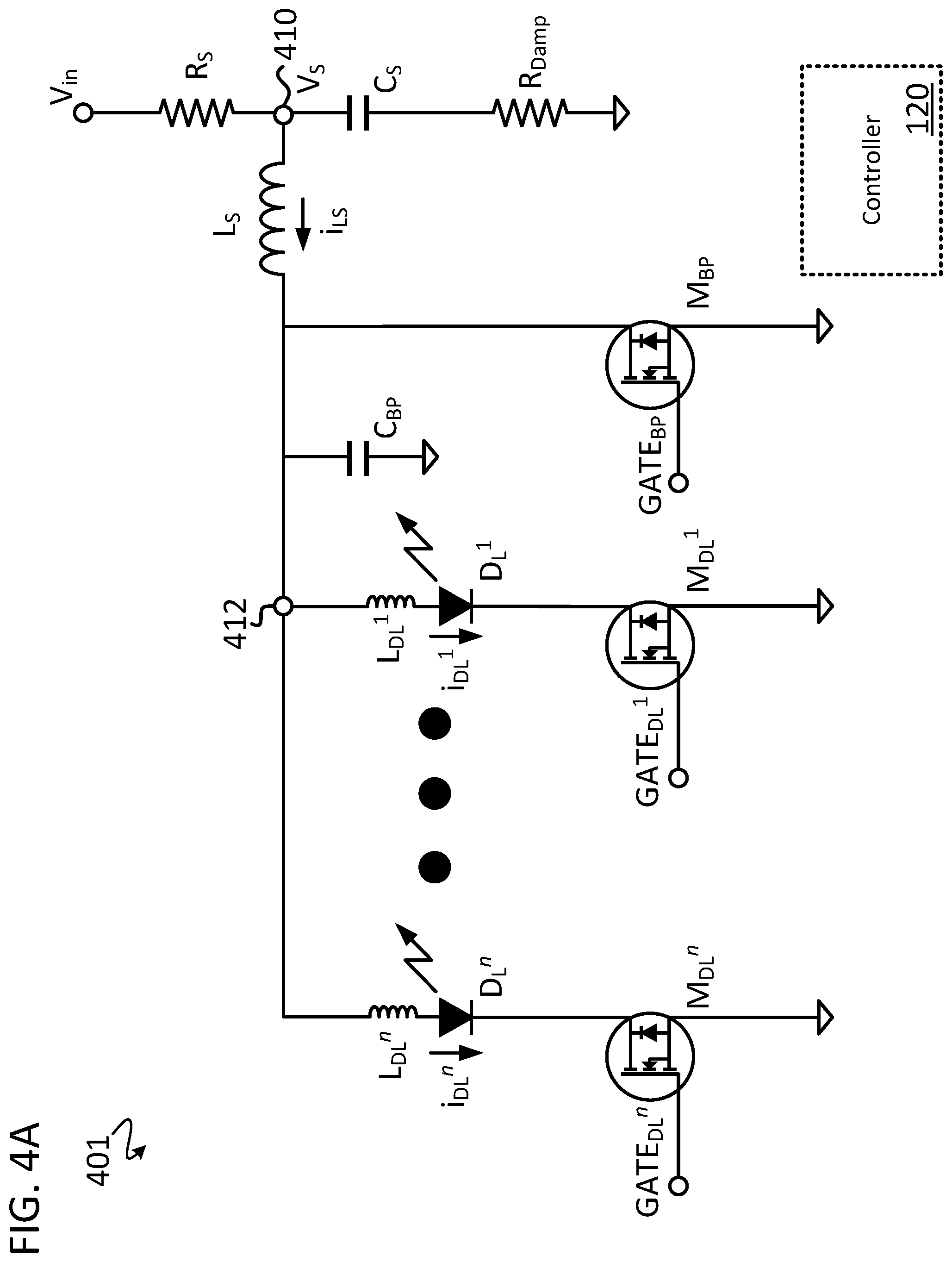 Patent US12316073 Figure 9 – Single-FET pulsed laser diode driver