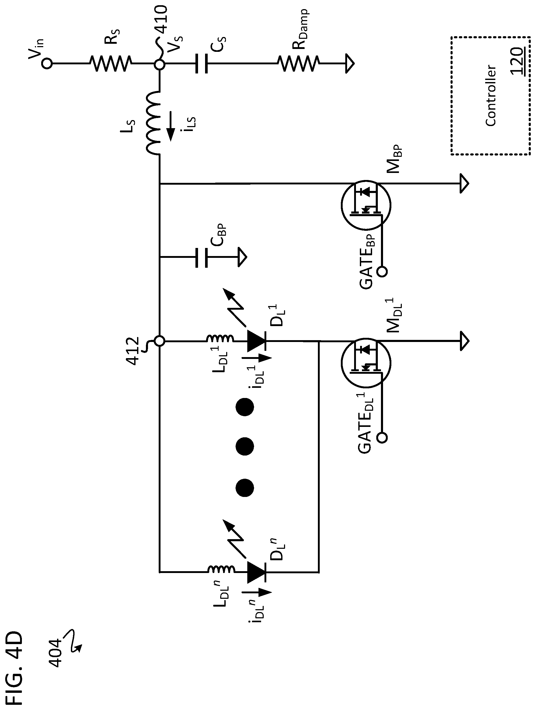 Patent US12316073 Figure 12 – Single-FET pulsed laser diode driver